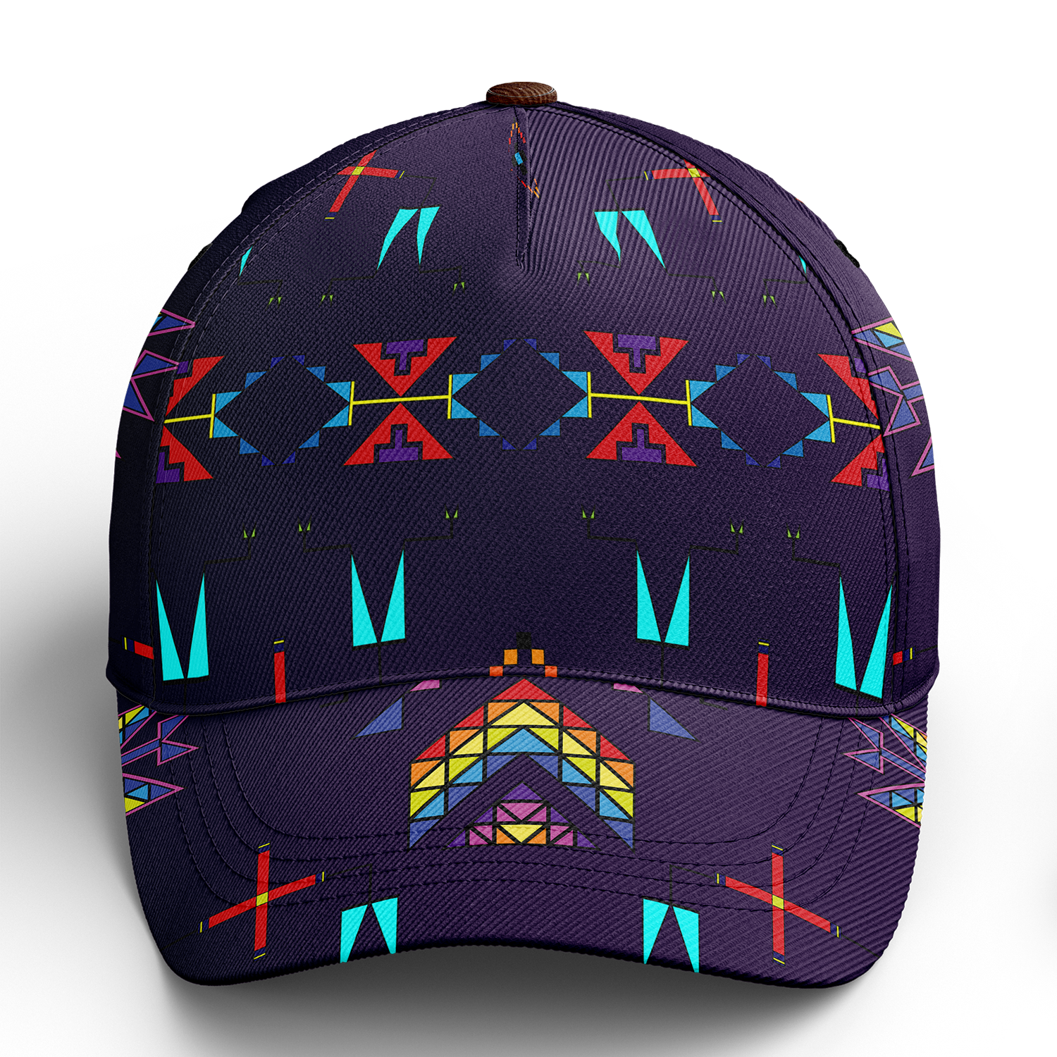 Rainy Chief Rainbow Dark Purple Snapback Hat