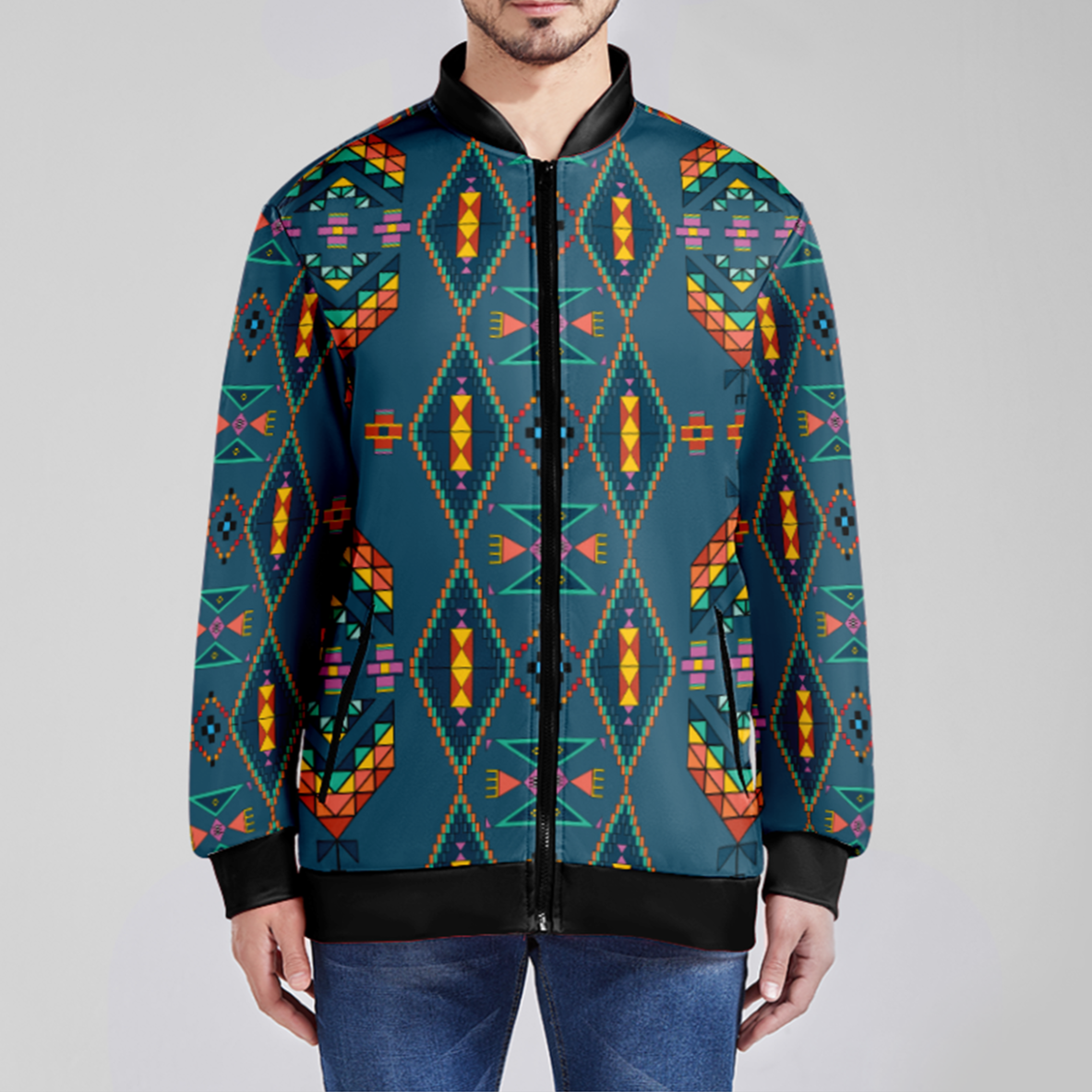 Travois Tipi Dusky Sunset Sherpa Hoodie main image 1
