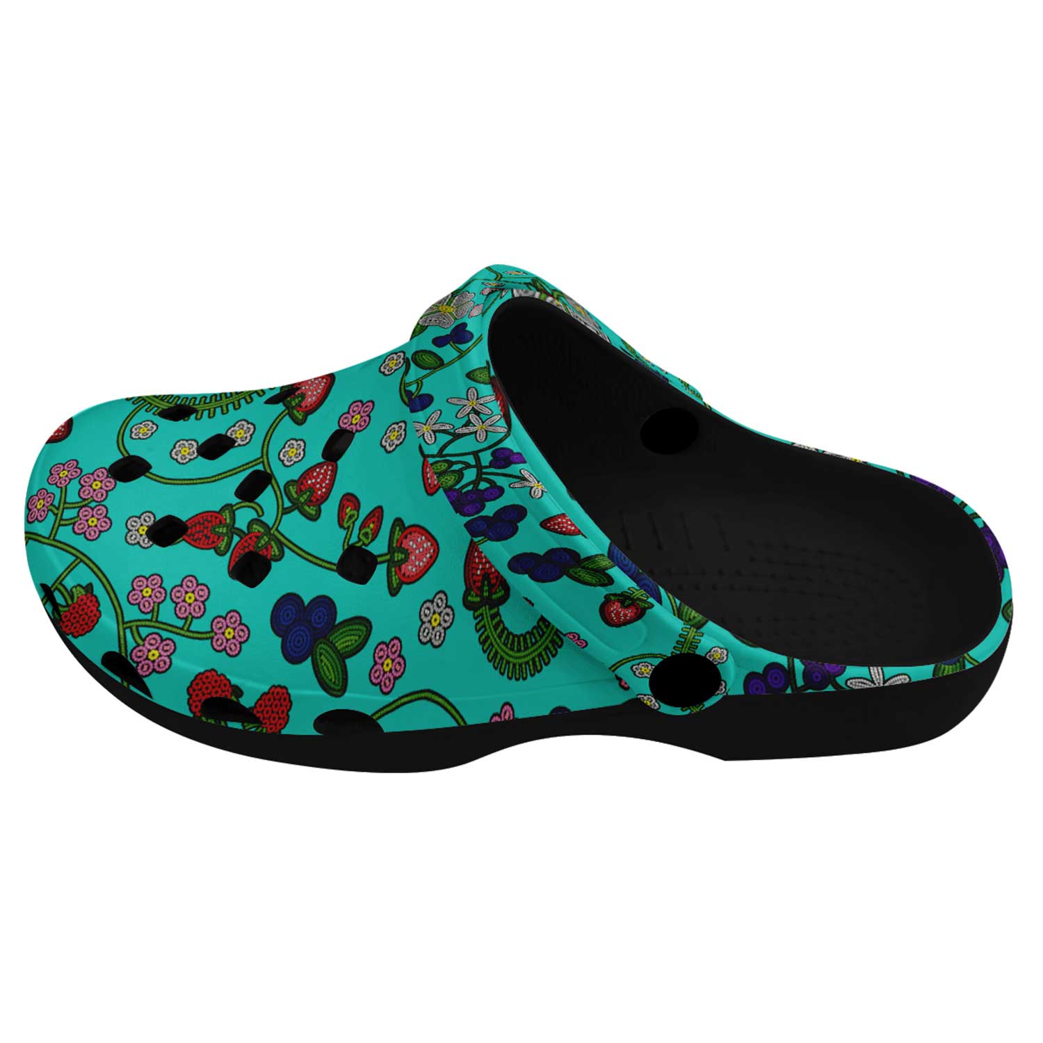 Grandmother Stories Turquoise Muddies Unisex Clog Shoes