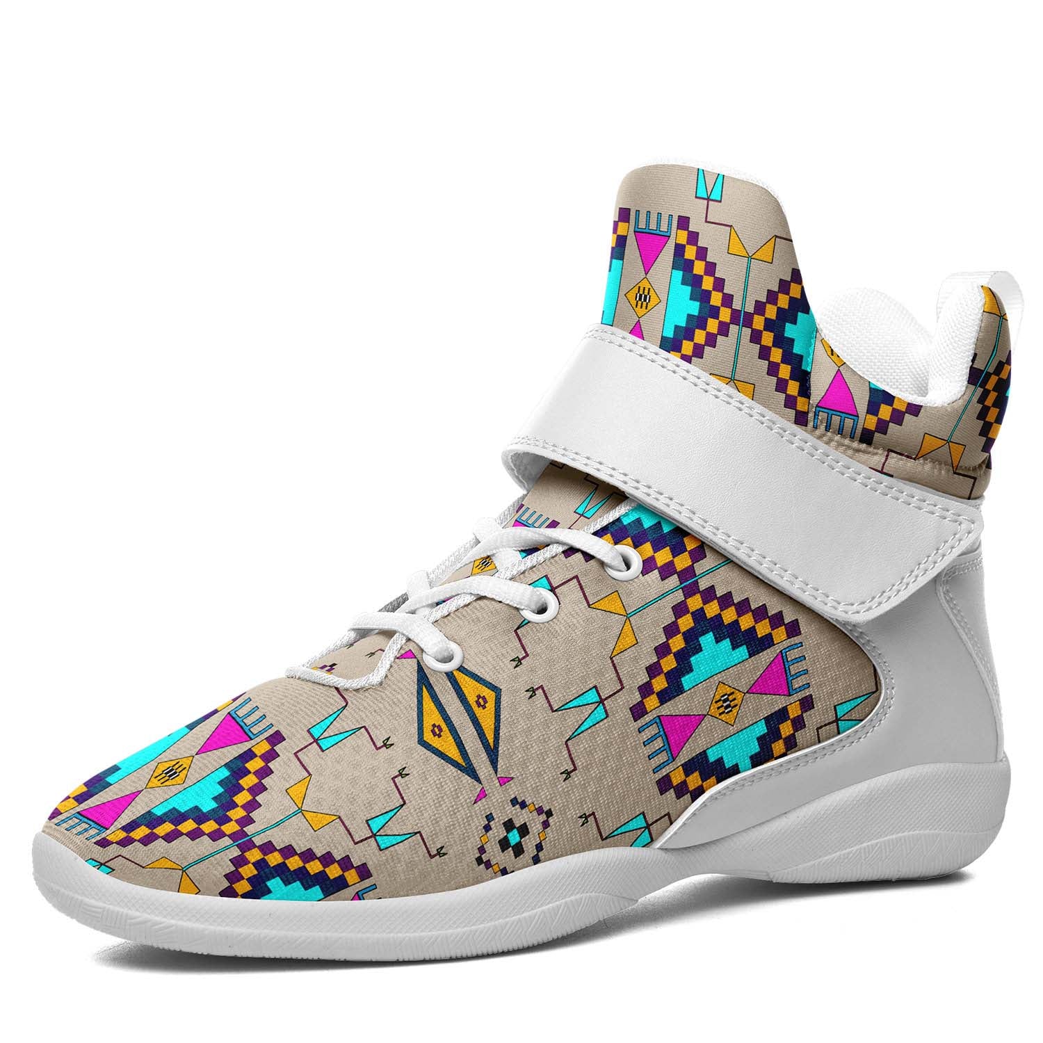 Rite of Passage Sand Ipottaa Basketball / Sport High Top Shoes - White Sole