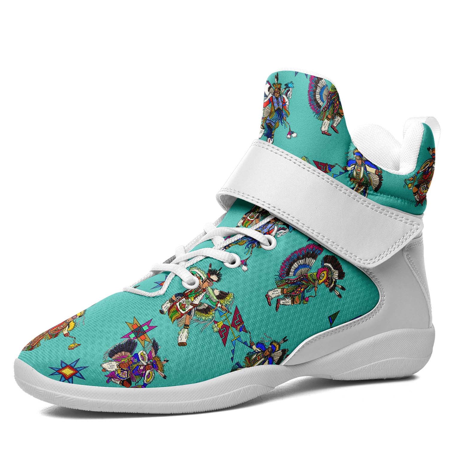 Men's Fancy Dancers Eggshell Ipottaa Basketball / Sport High Top Shoes - White Sole