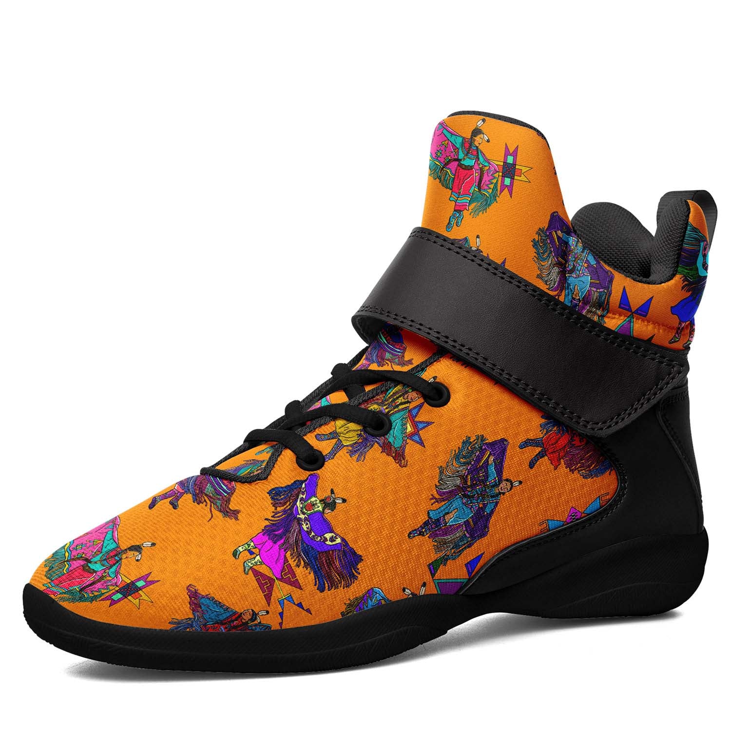 Women's Fancy Dancers Orange Ipottaa Basketball / Sport High Top Shoes - Black Sole