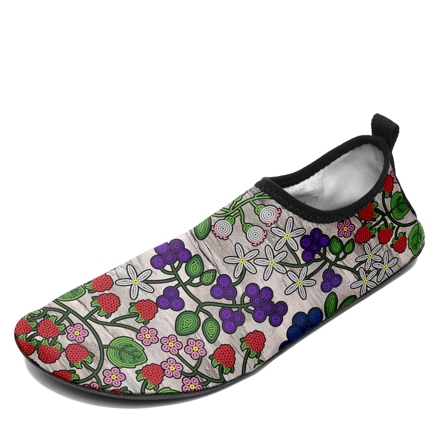 Scattered Generations Turquoise Kid's Sockamoccs Slip On Shoes