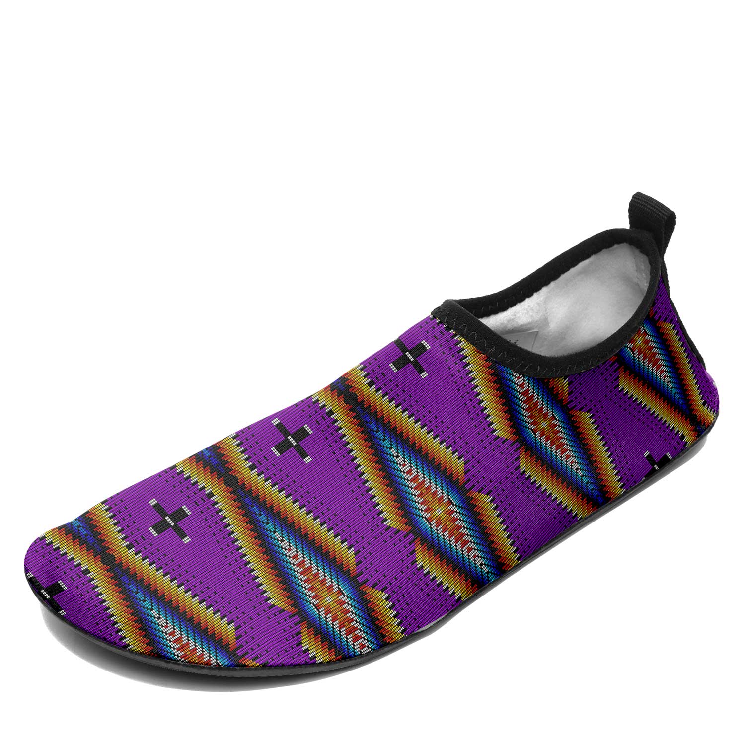 Diamond in the Bluff Purple Kid's Sockamoccs Slip On Shoes