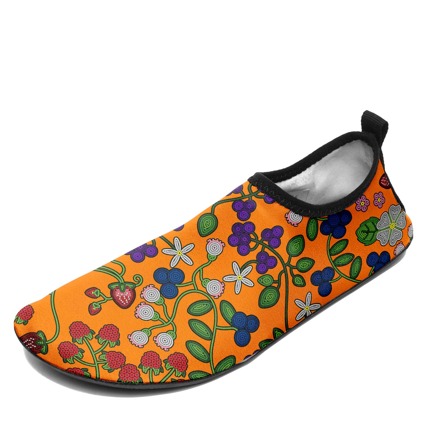 Grandmother Stories carrot Kid's Sockamoccs Slip On Shoes