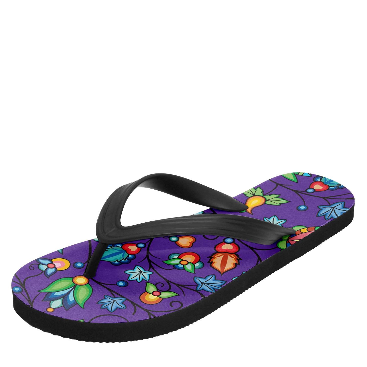 Prairie Plains Spirit Midnight Purple Flip Flops
