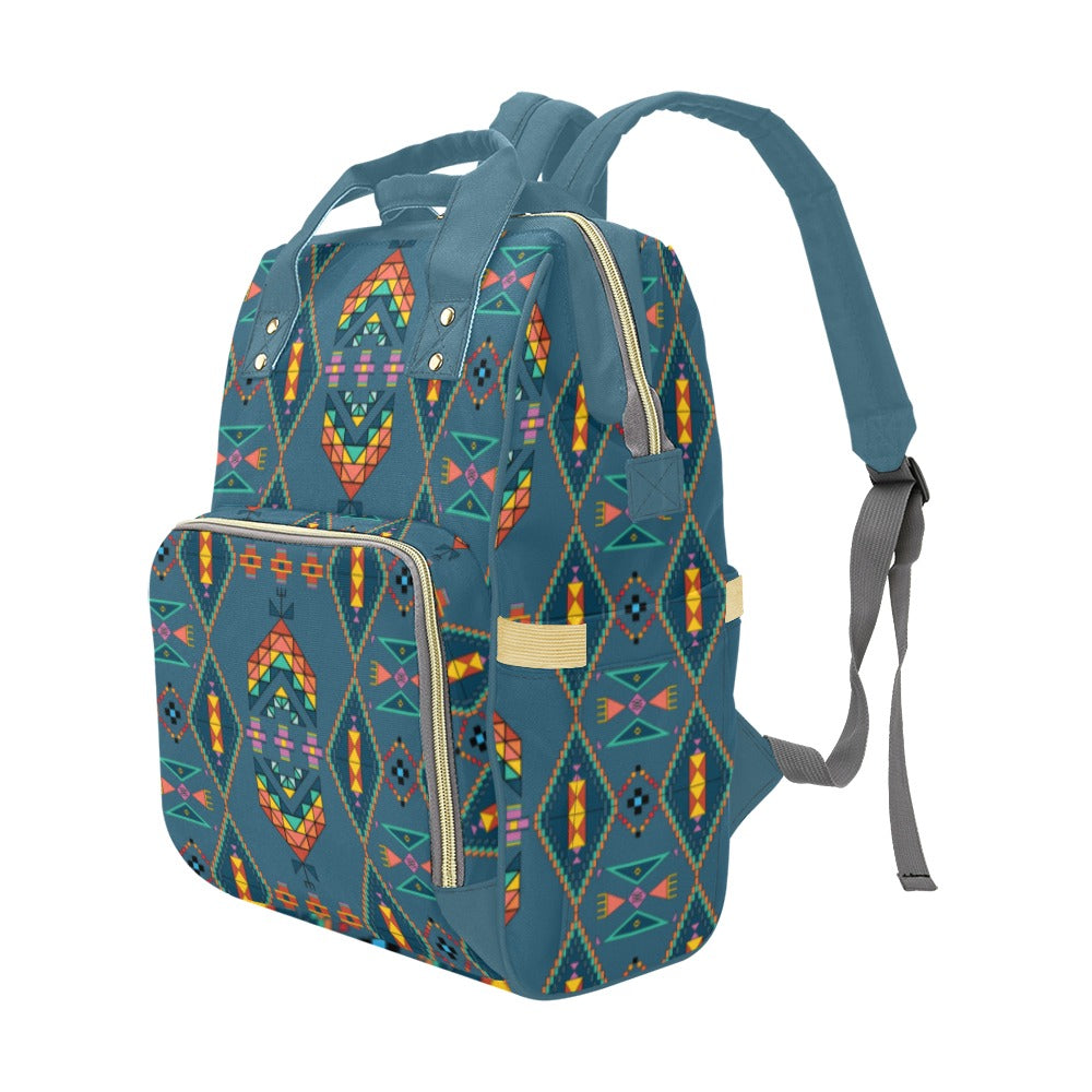 Travois Tipi Deep Lake Multi-Function Diaper Backpack/Diaper Bag