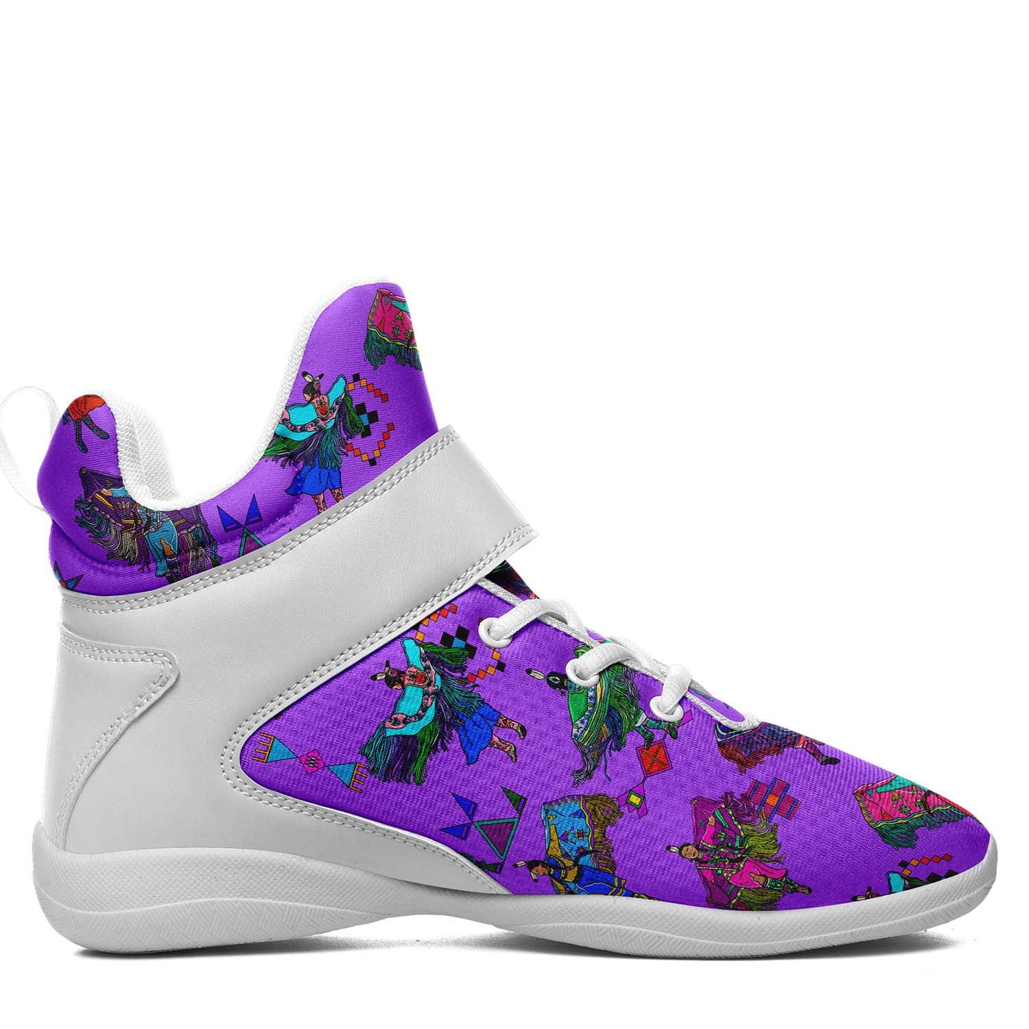 Women's Fancy Dancers Purple Ipottaa Basketball / Sport High Top Shoes - White Sole