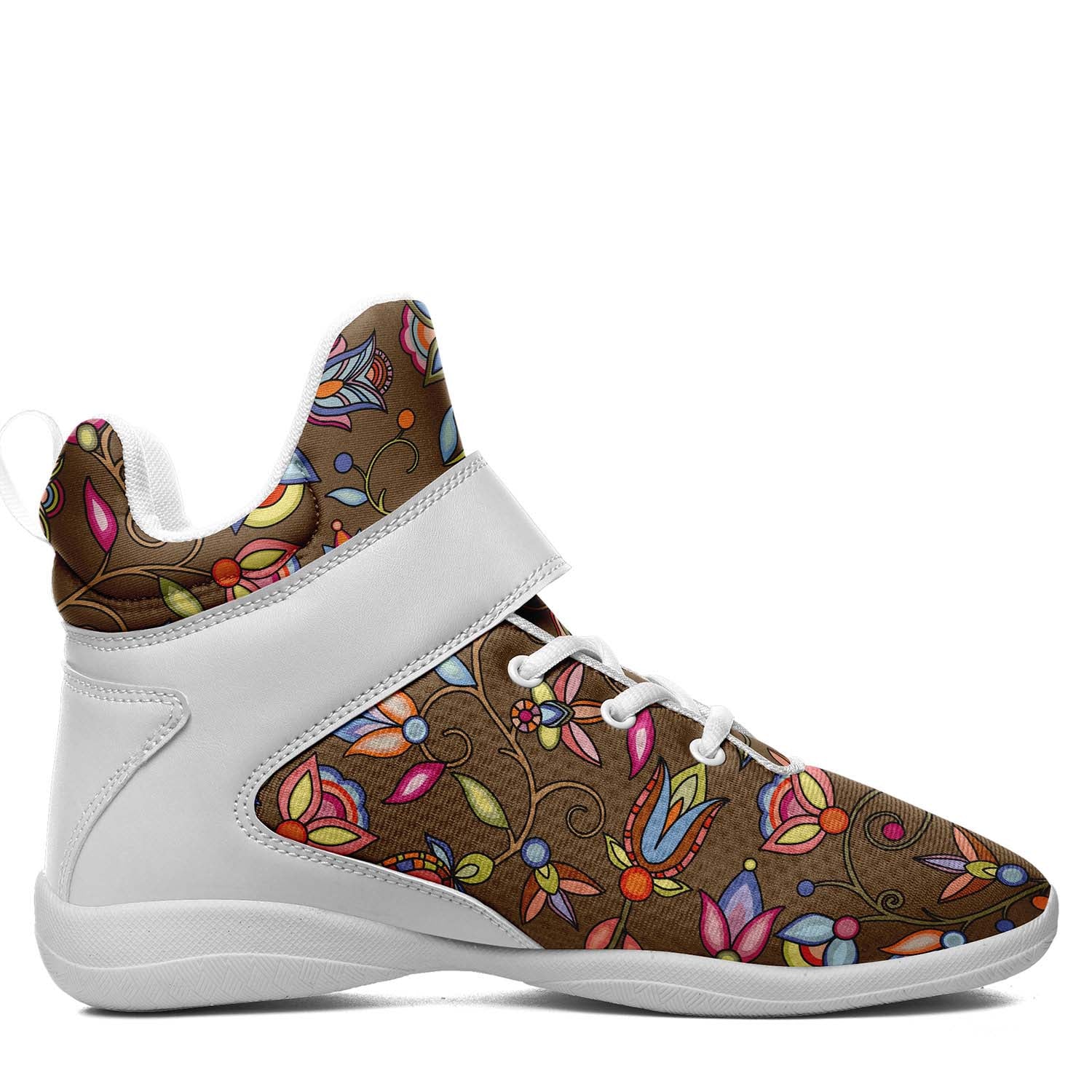 Buffalo Bloom Earth Song Ipottaa Basketball / Sport High Top Shoes - White Sole