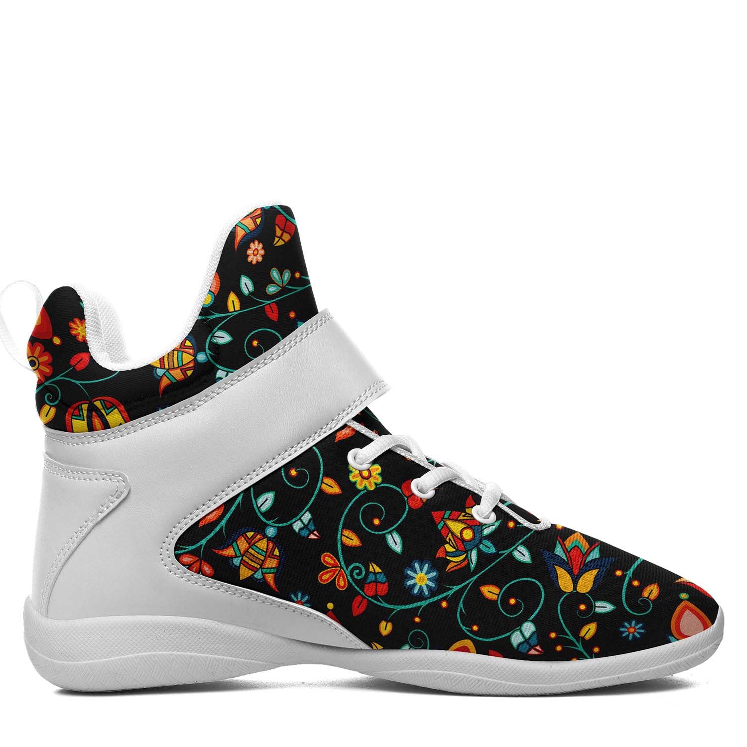 Thorny Path Black Ipottaa Basketball / Sport High Top Shoes - White Sole