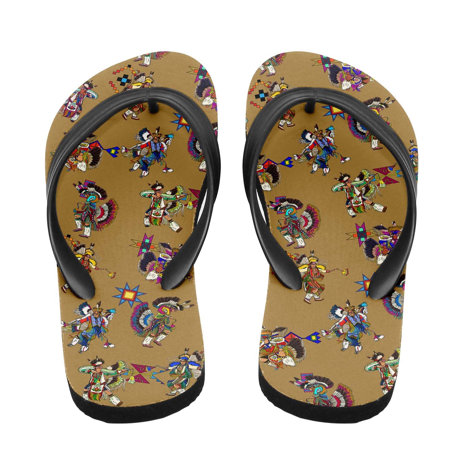 Men's Fancy Dancer Earth Flip Flops