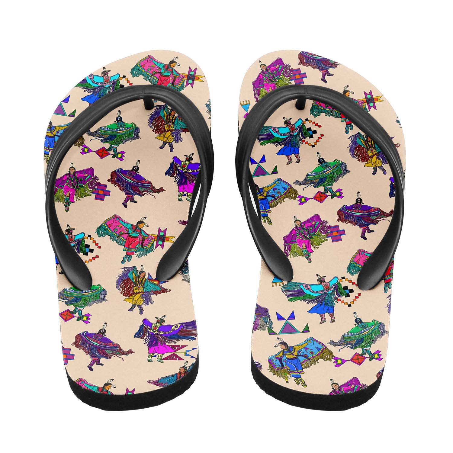 Women's Fancy Dancers Muslin Flip Flops