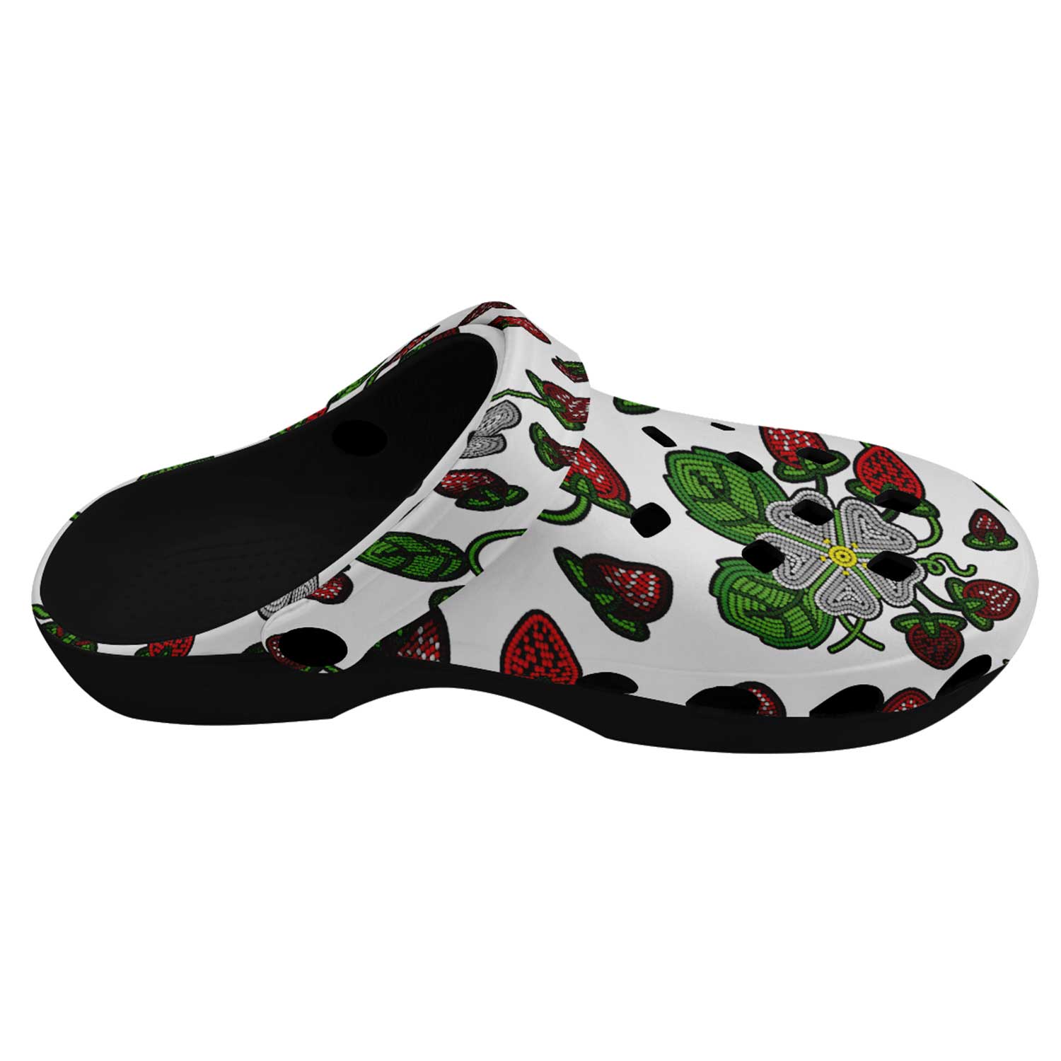 Strawberry Dreams White Muddies Unisex Clog Shoes