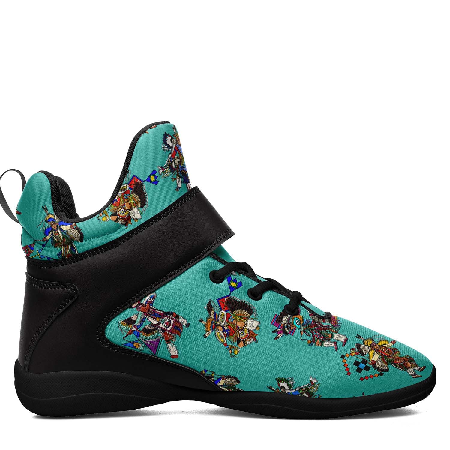 Men's Fancy Dancers Eggshell Blue Ipottaa Basketball / Sport High Top Shoes - Black Sole