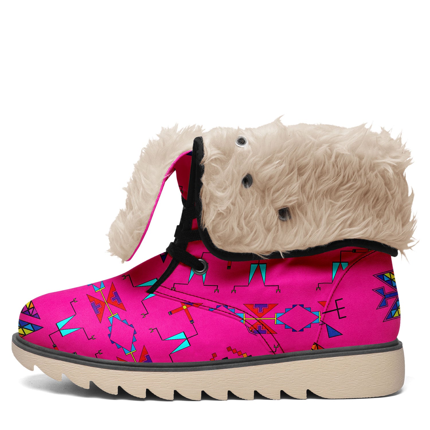 Rainy Chief Rainbow Hot Pink Polar Winter Boots