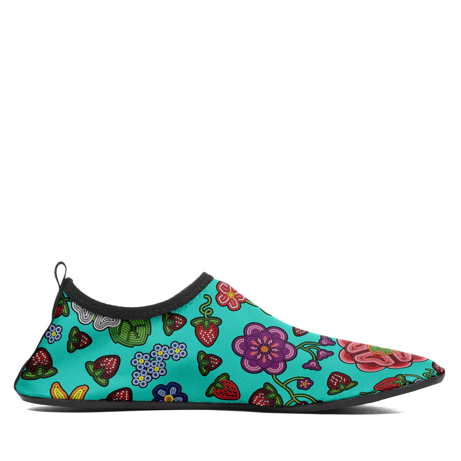 Berry Pop Turquoise Kid's Sockamoccs Slip On Shoes