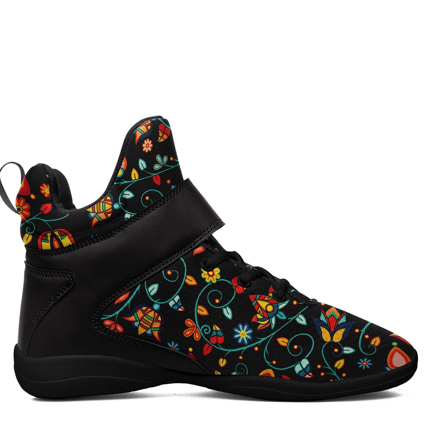 Thorny Path Black Ipottaa Basketball / Sport High Top Shoes - Black Sole