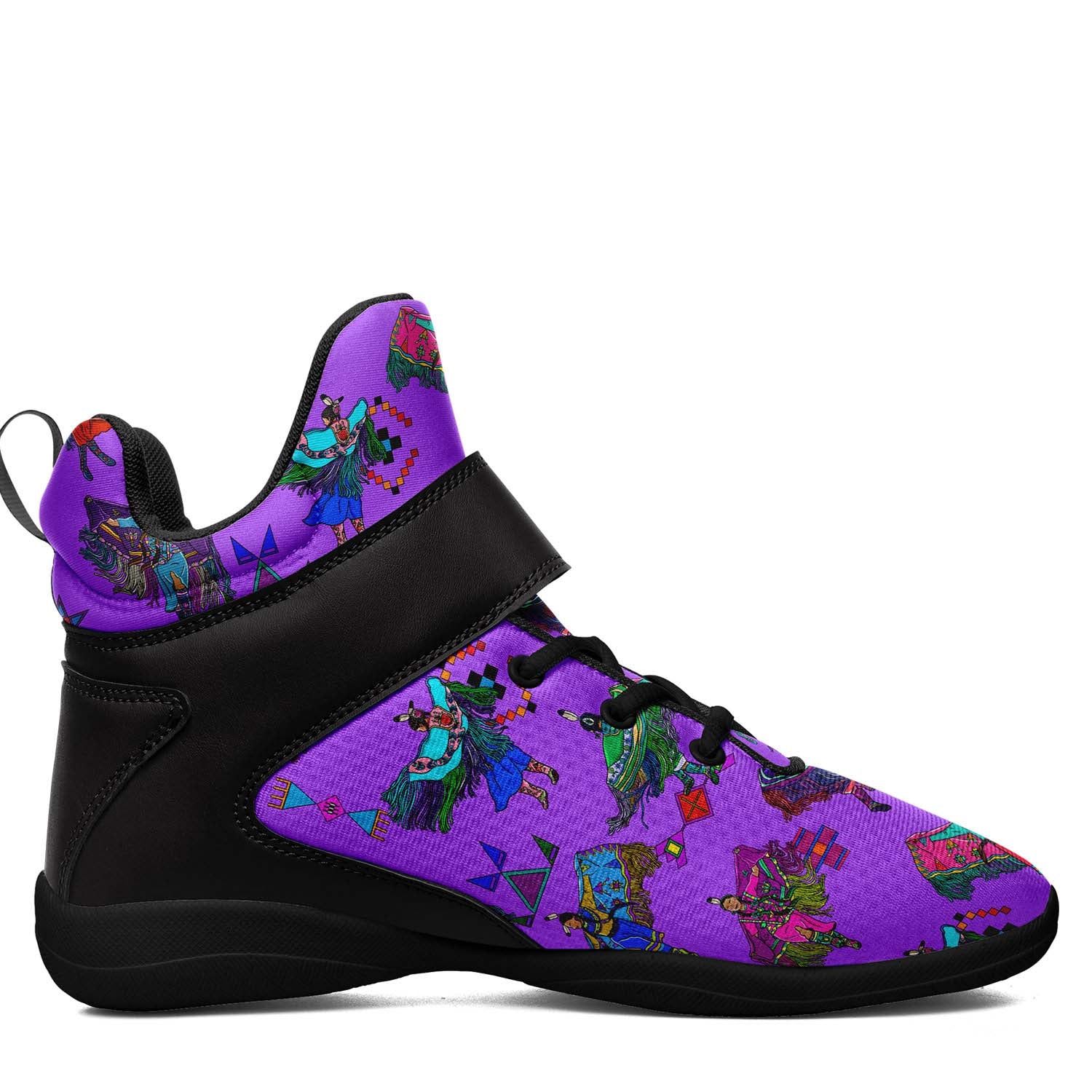 Women's Fancy Dancers Purple Ipottaa Basketball / Sport High Top Shoes - Black Sole