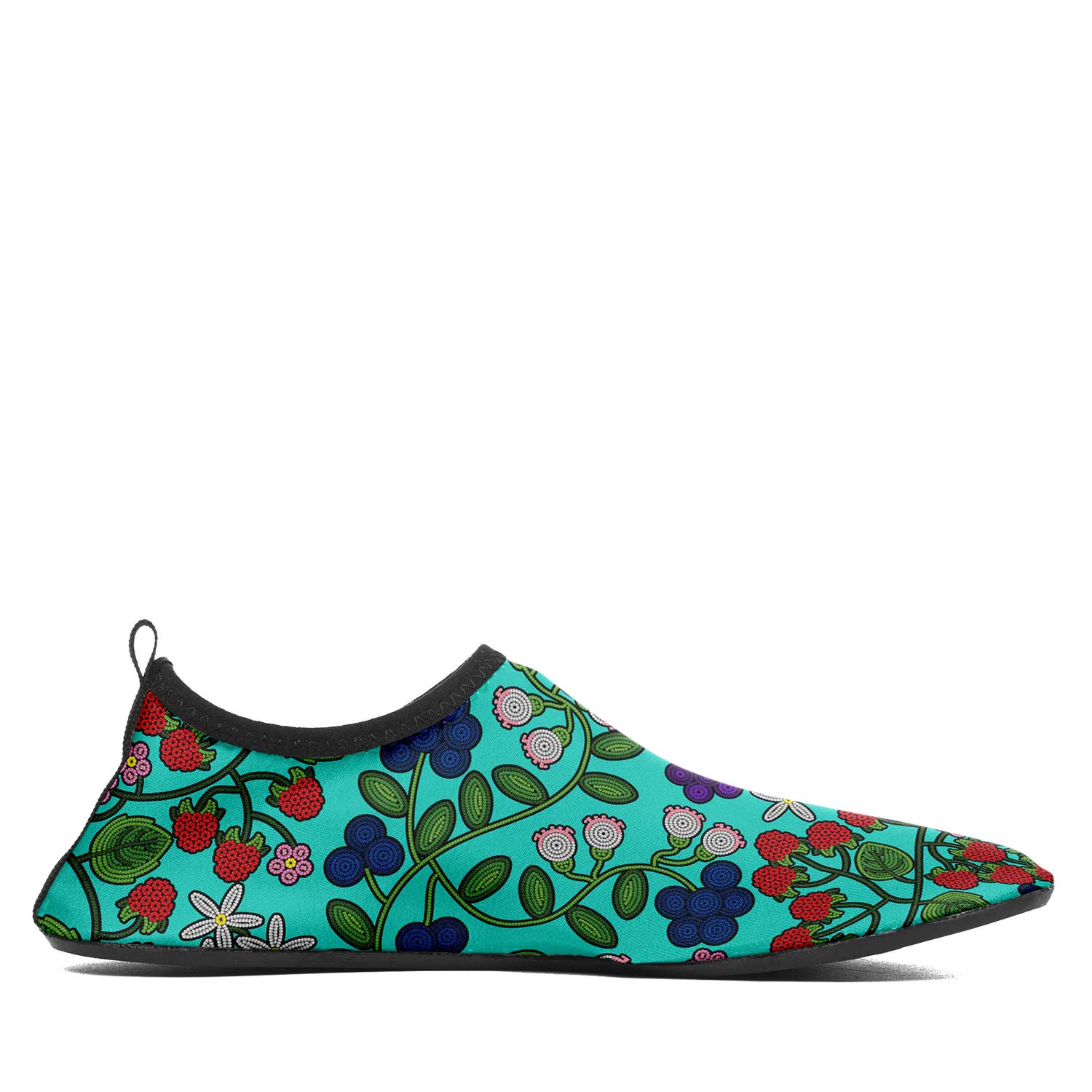 Takwakin Harvest Turquoise Kid's Sockamoccs Slip On Shoes