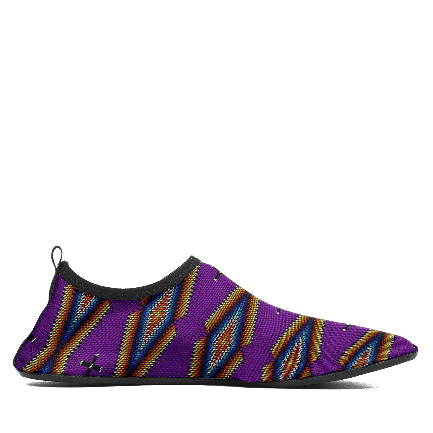 Diamond in the Bluff Purple Kid's Sockamoccs Slip On Shoes