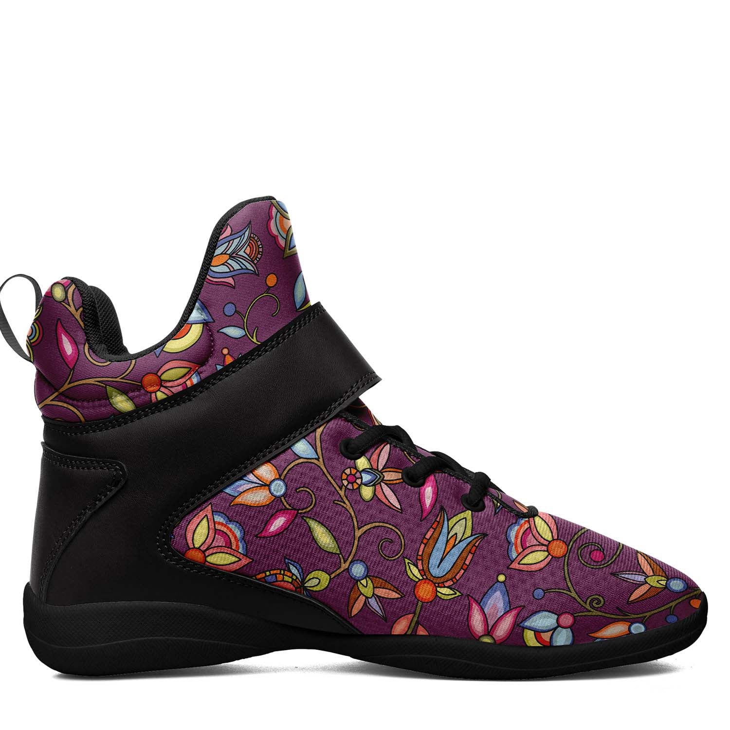 Buffalo Bloom Berry Bush Ipottaa Basketball / Sport High Top Shoes - Black Sole