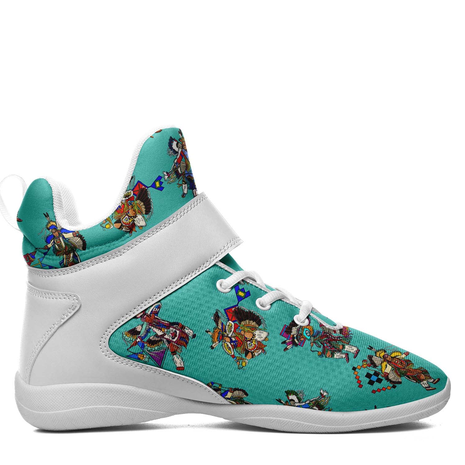 Men's Fancy Dancers Eggshell Ipottaa Basketball / Sport High Top Shoes - White Sole