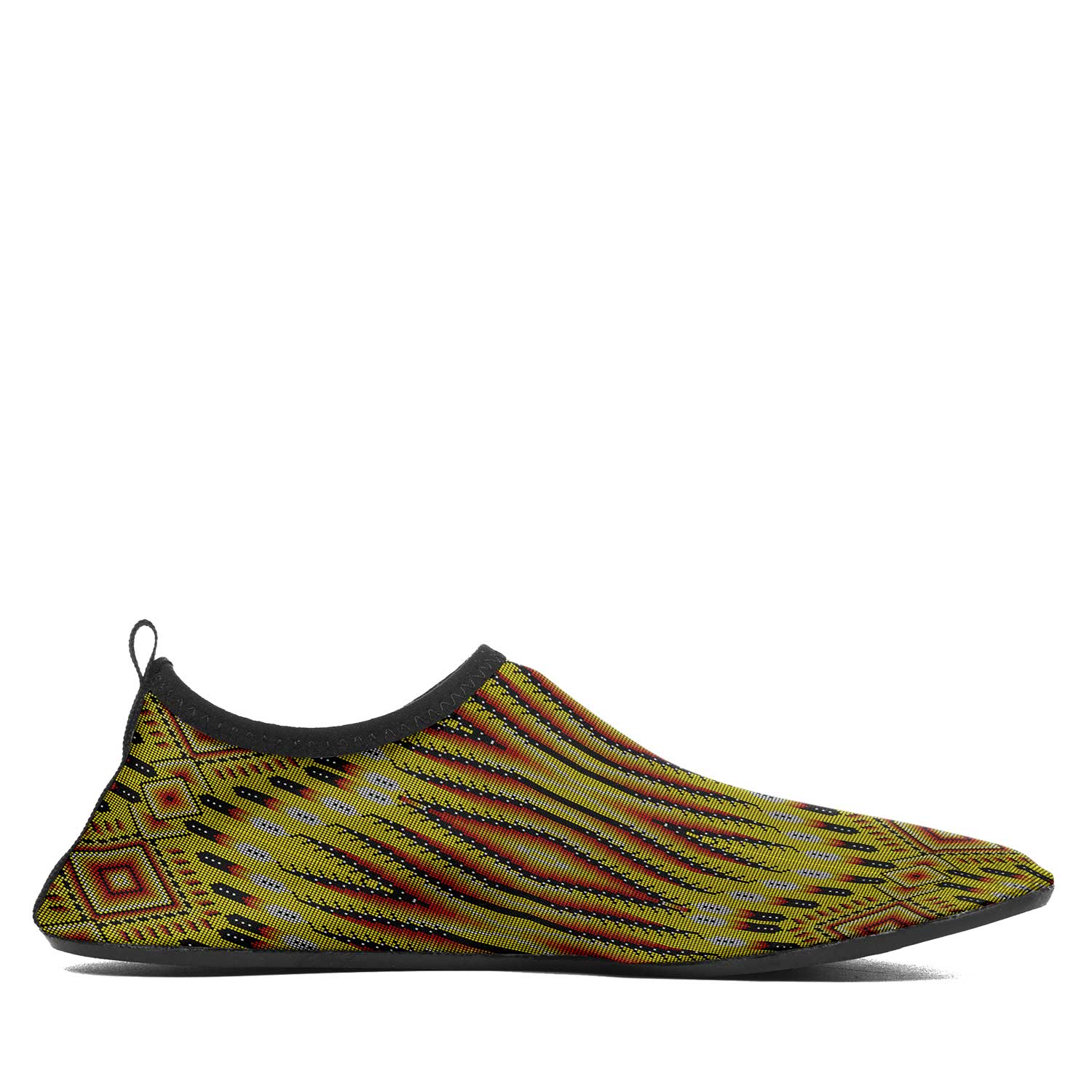 Fire Feather Yellow Kid's Sockamoccs Slip On Shoes