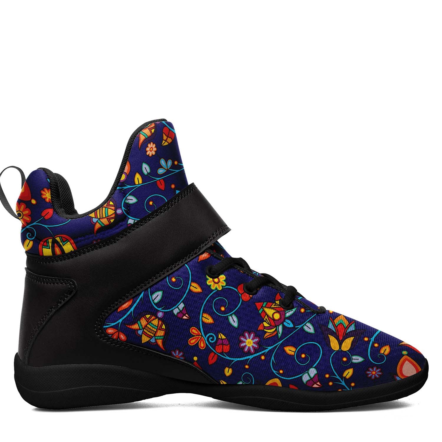 Thorny Path Blue Ipottaa Basketball / Sport High Top Shoes - Black Sole