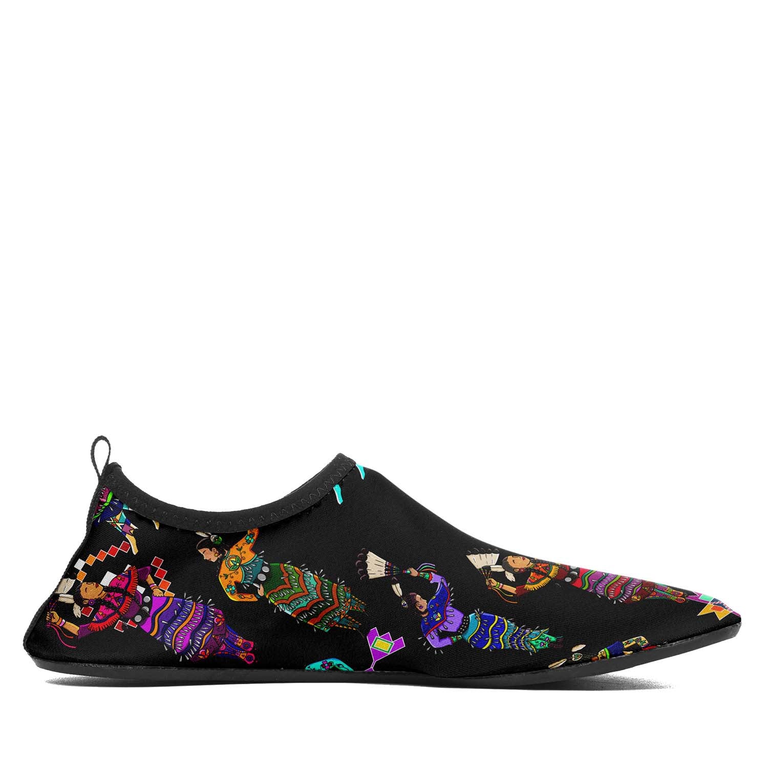 Women's Jingle Dancers Black Sockamoccs