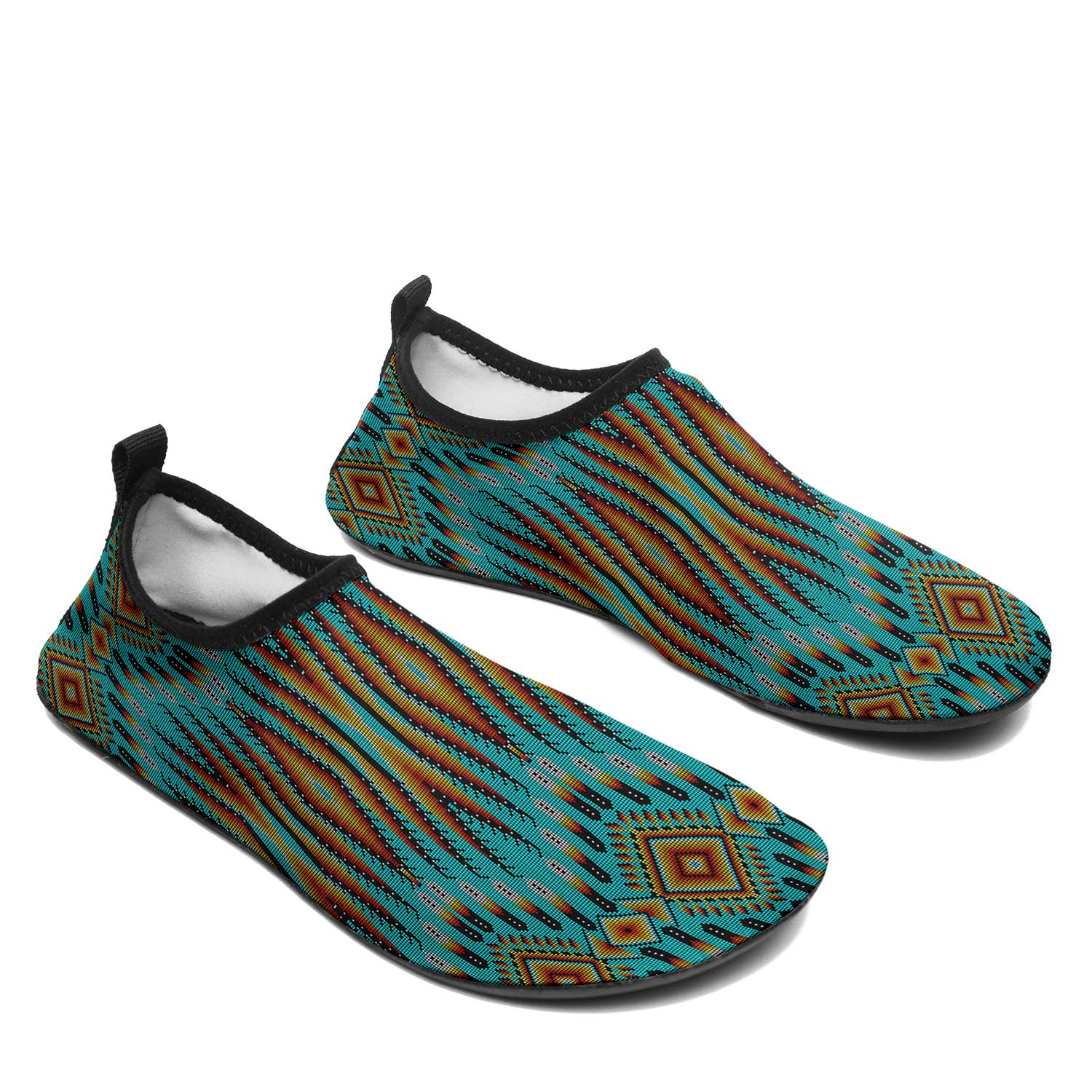 Fire Feather Turquoise Sockamoccs