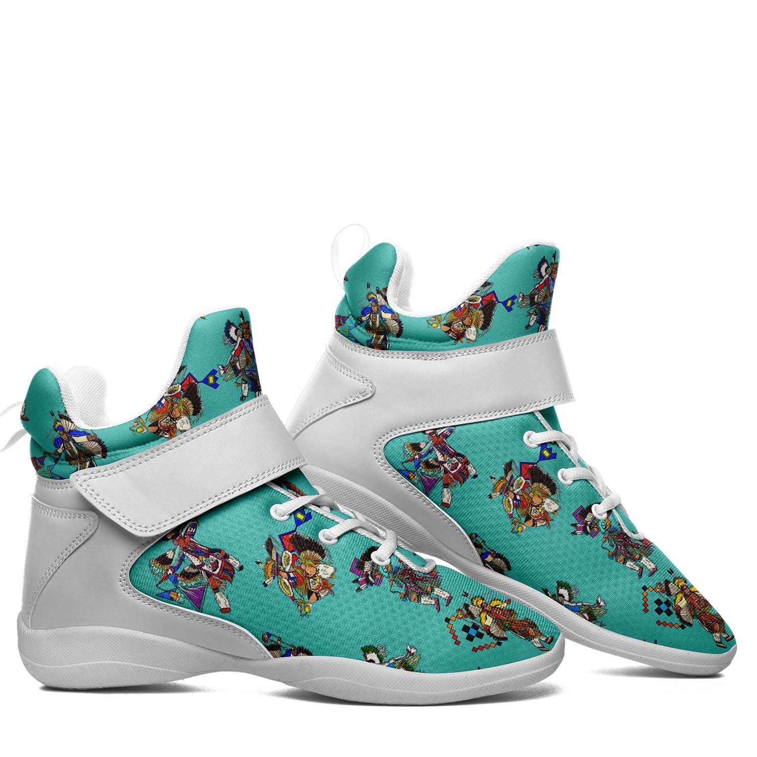 Men's Fancy Dancers Eggshell Ipottaa Basketball / Sport High Top Shoes - White Sole