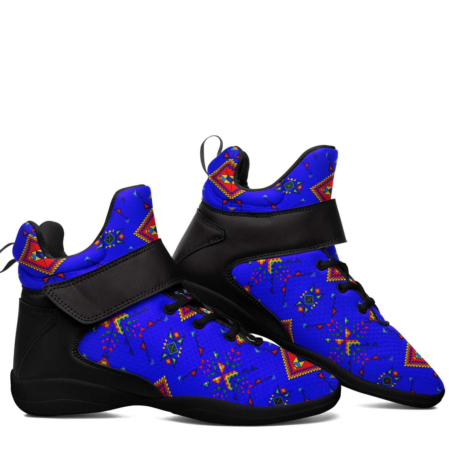 Buffalo Jump Blue Ipottaa Basketball / Sport High Top Shoes - Black Sole
