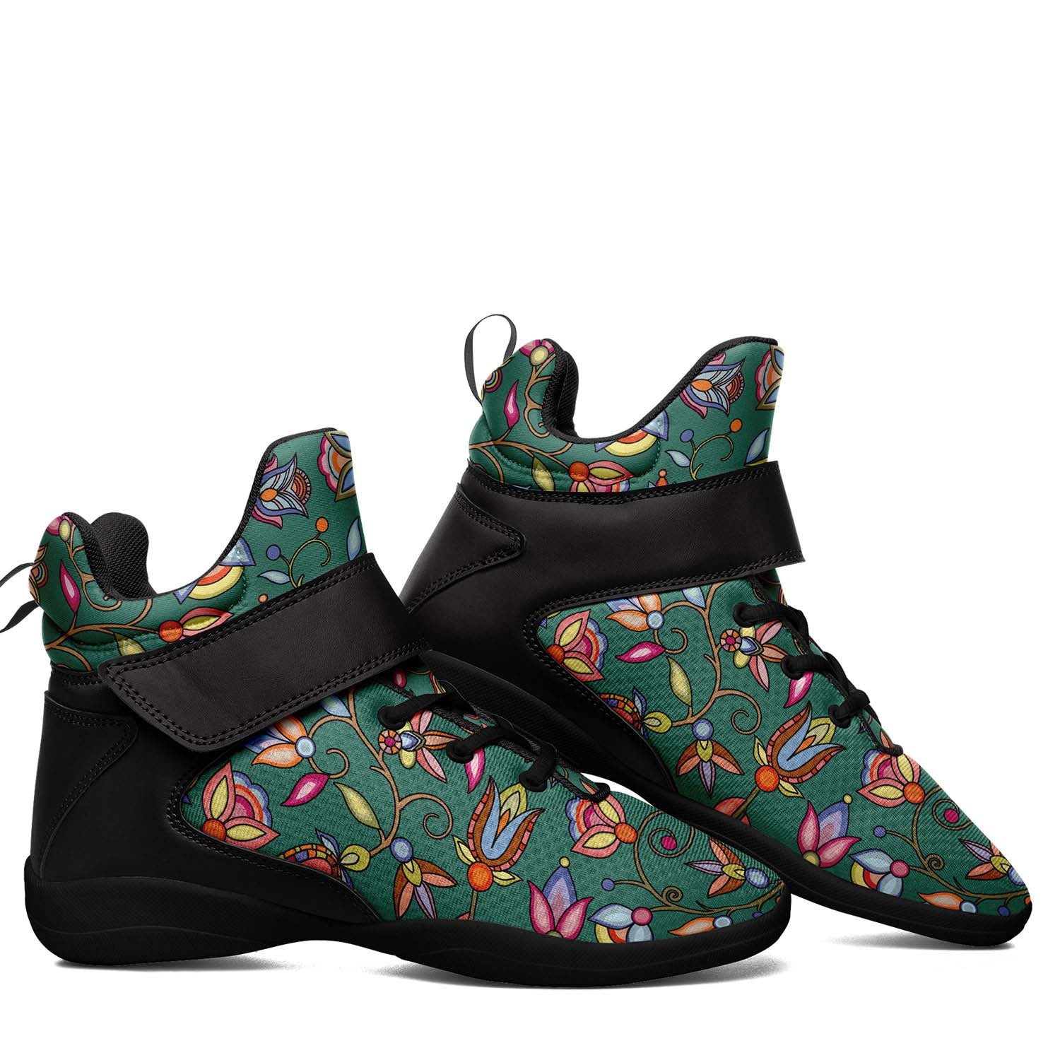 Buffalo Bloom Pond Reflection Ipottaa Basketball / Sport High Top Shoes - Black Sole