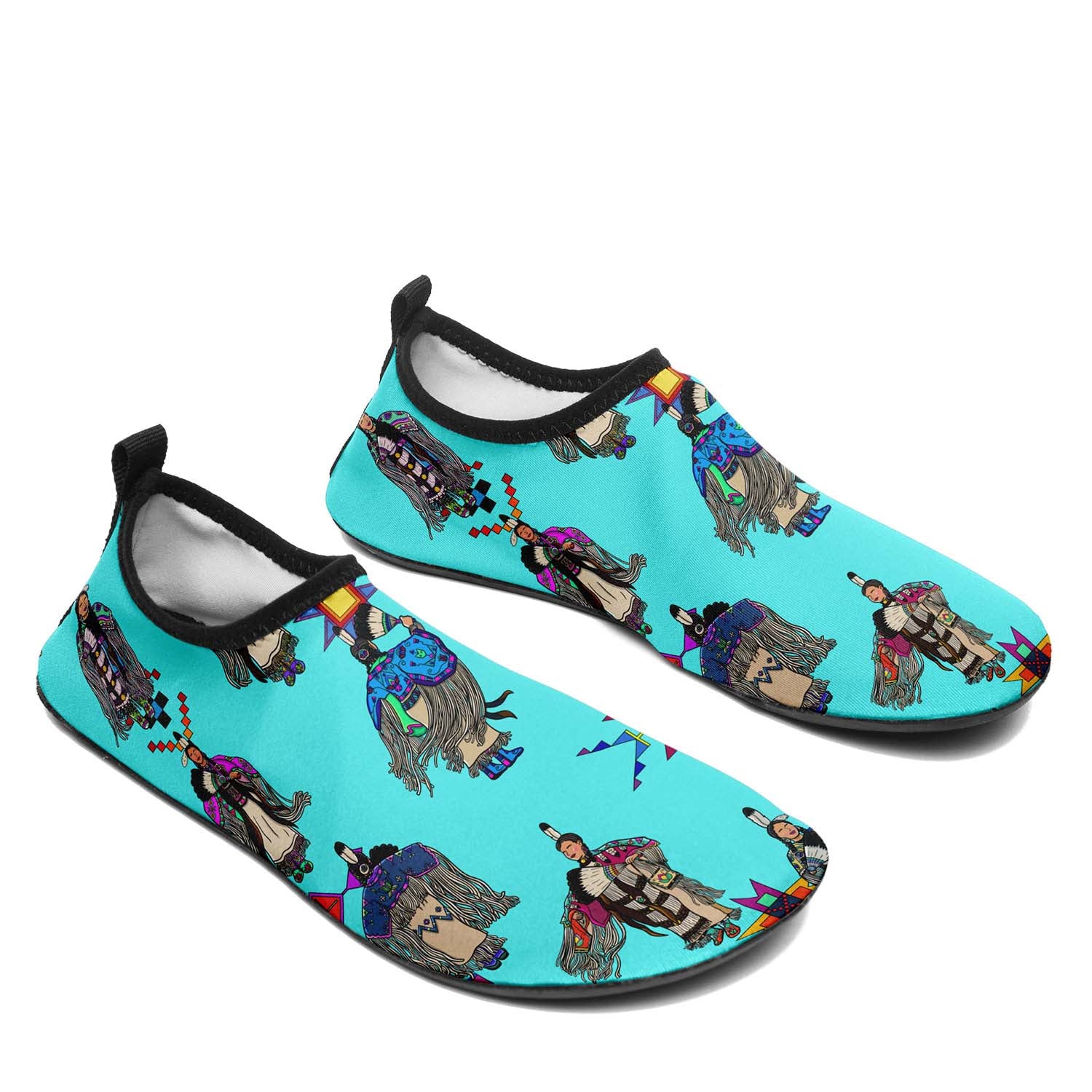 Women's Tradish Dancers Turquoise Sockamoccs