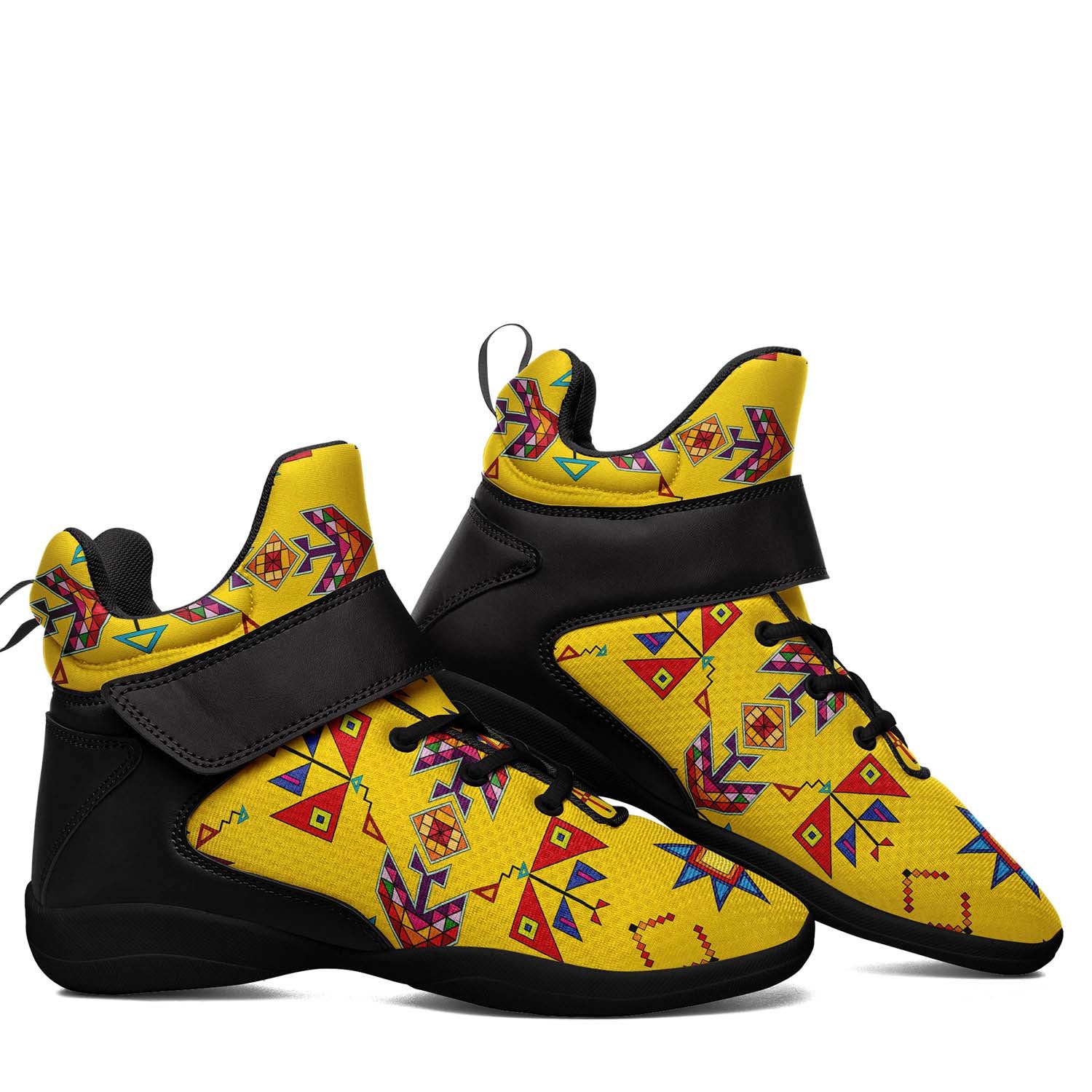 Scattered Generations Maize Ipottaa Basketball / Sport High Top Shoes - Black Sole