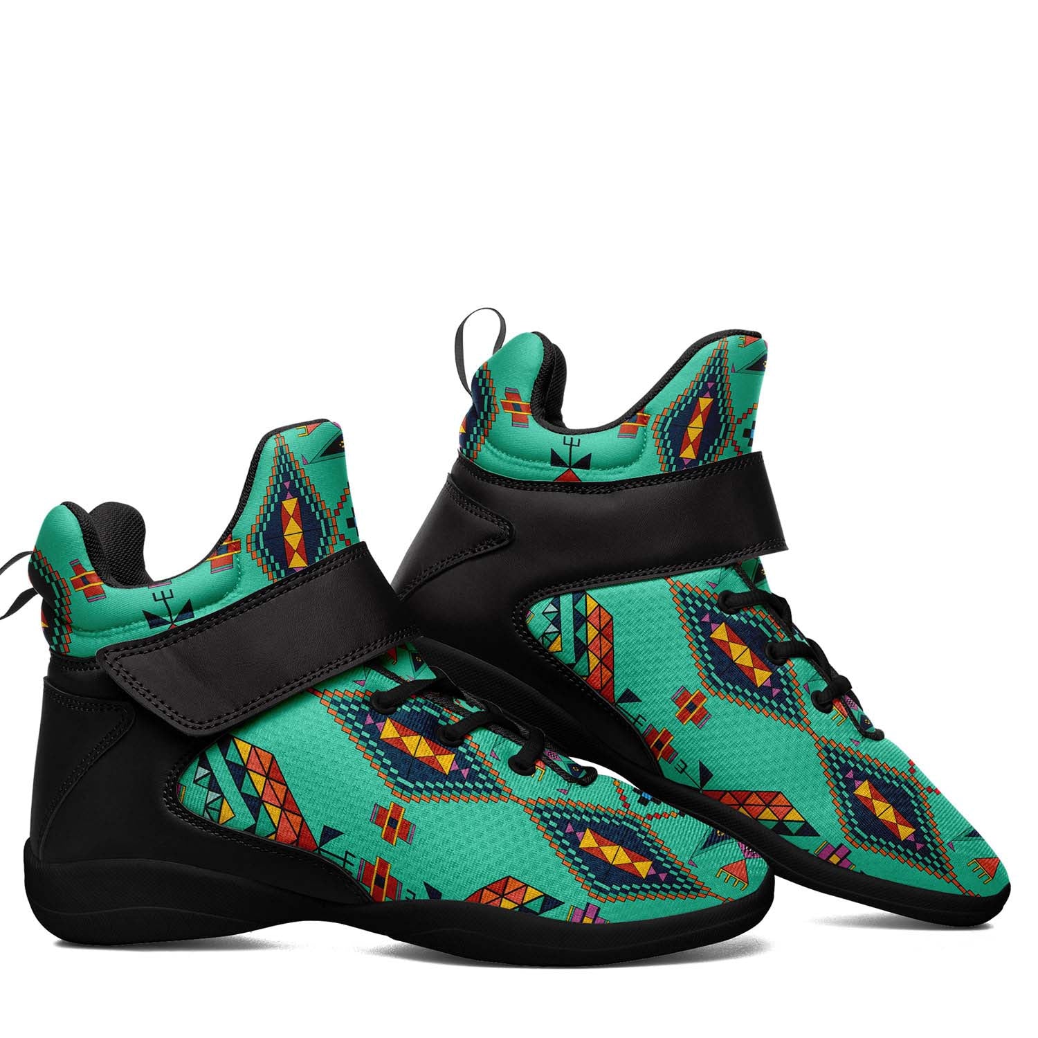 Travois Tipi Smoky Sky Ipottaa Basketball / Sport High Top Shoes - Black Sole