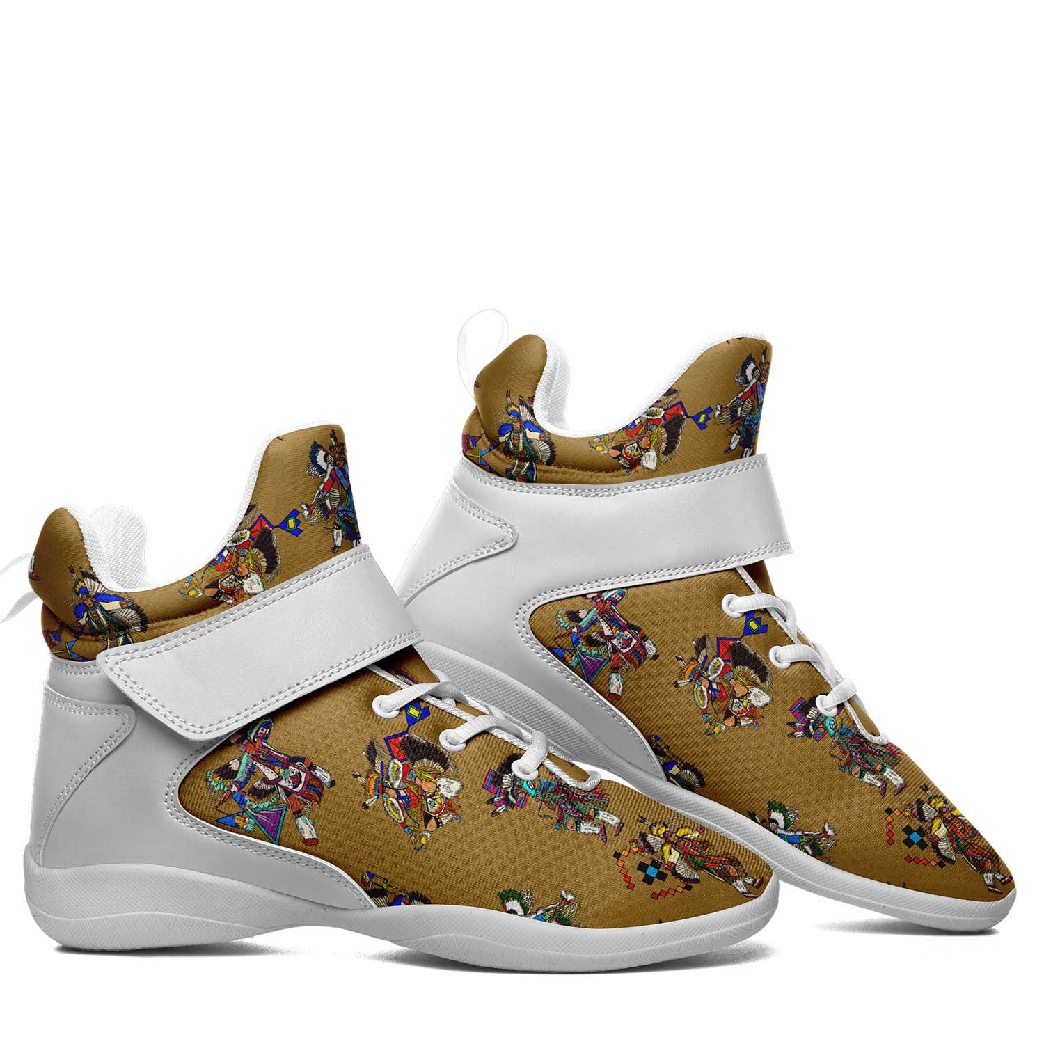Men's Fancy Dancer Earth Ipottaa Basketball / Sport High Top Shoes - White Sole