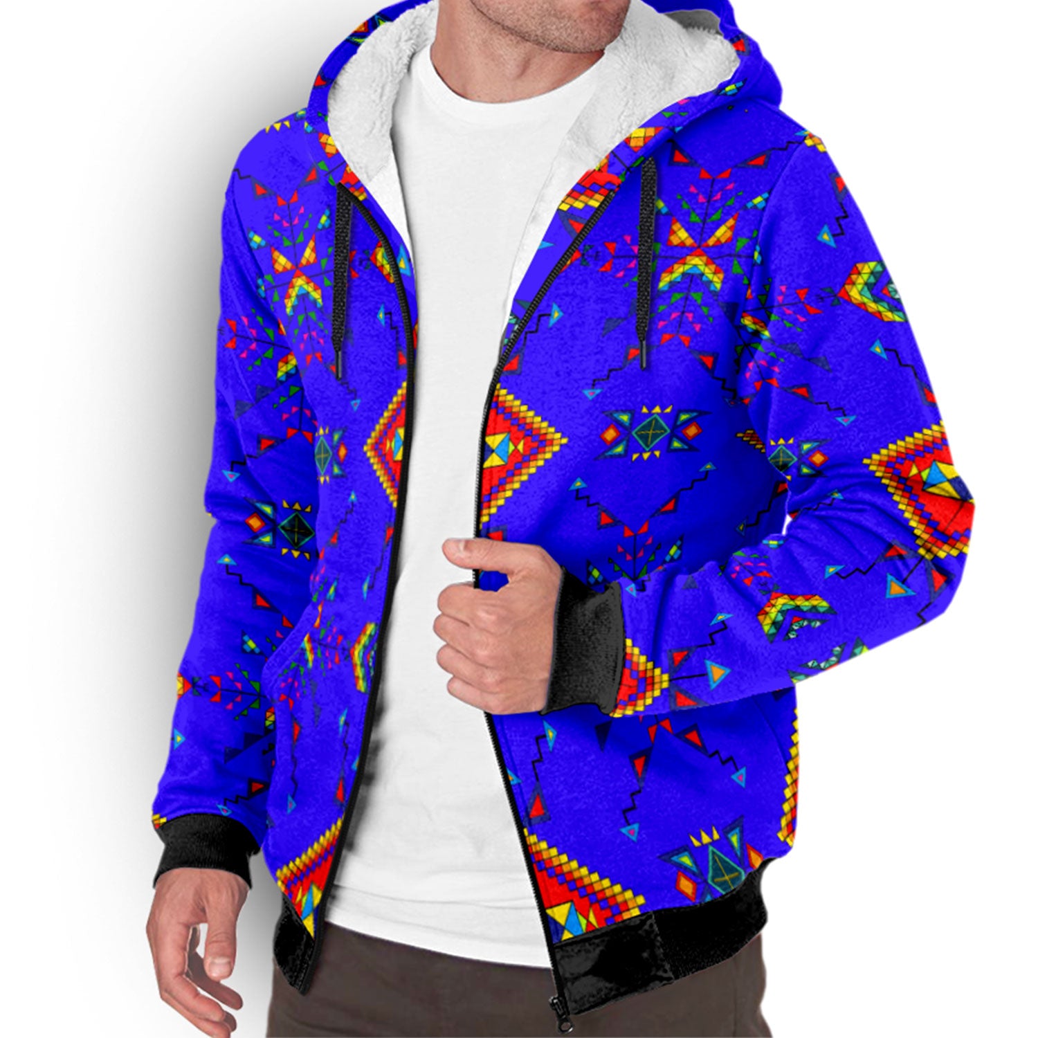 Buffalo Jump Blue Sherpa Hoodie