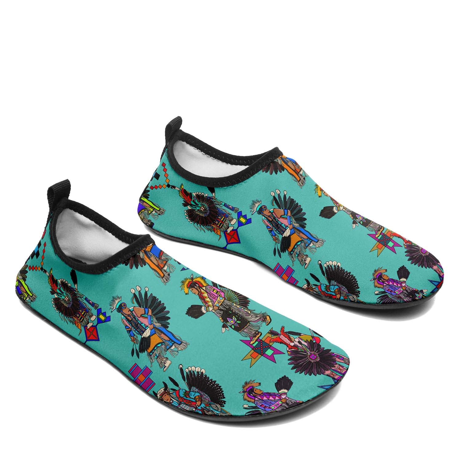 Men's Tradish Dancers Turquoise Sockamoccs