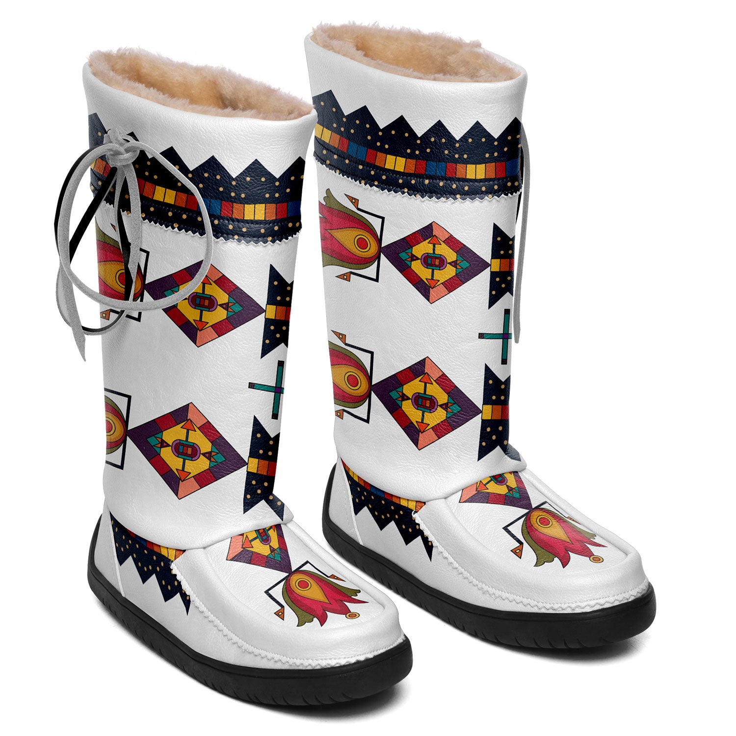 Winter Sacred Path Black Real Leather MocLux