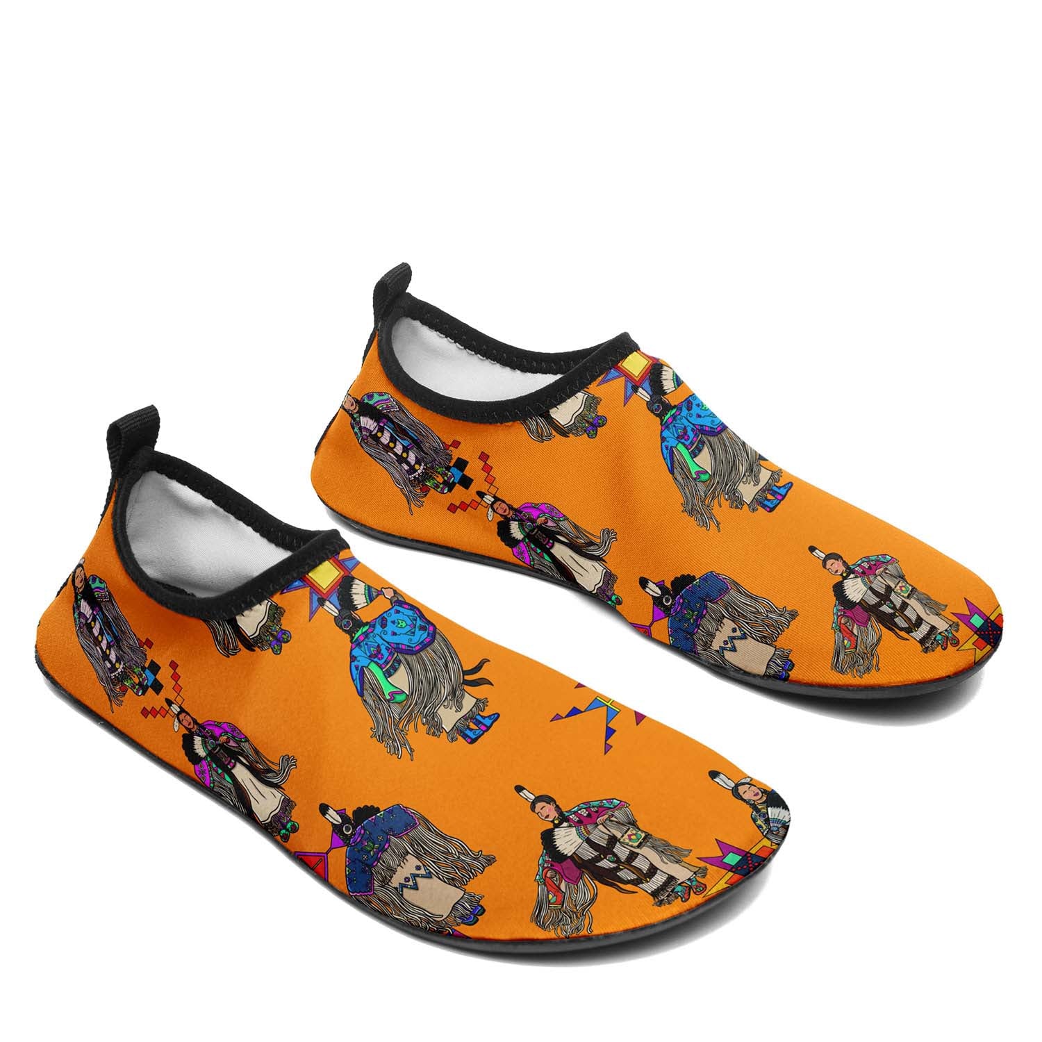 Women's Tradish Dancers Orange Sockamoccs