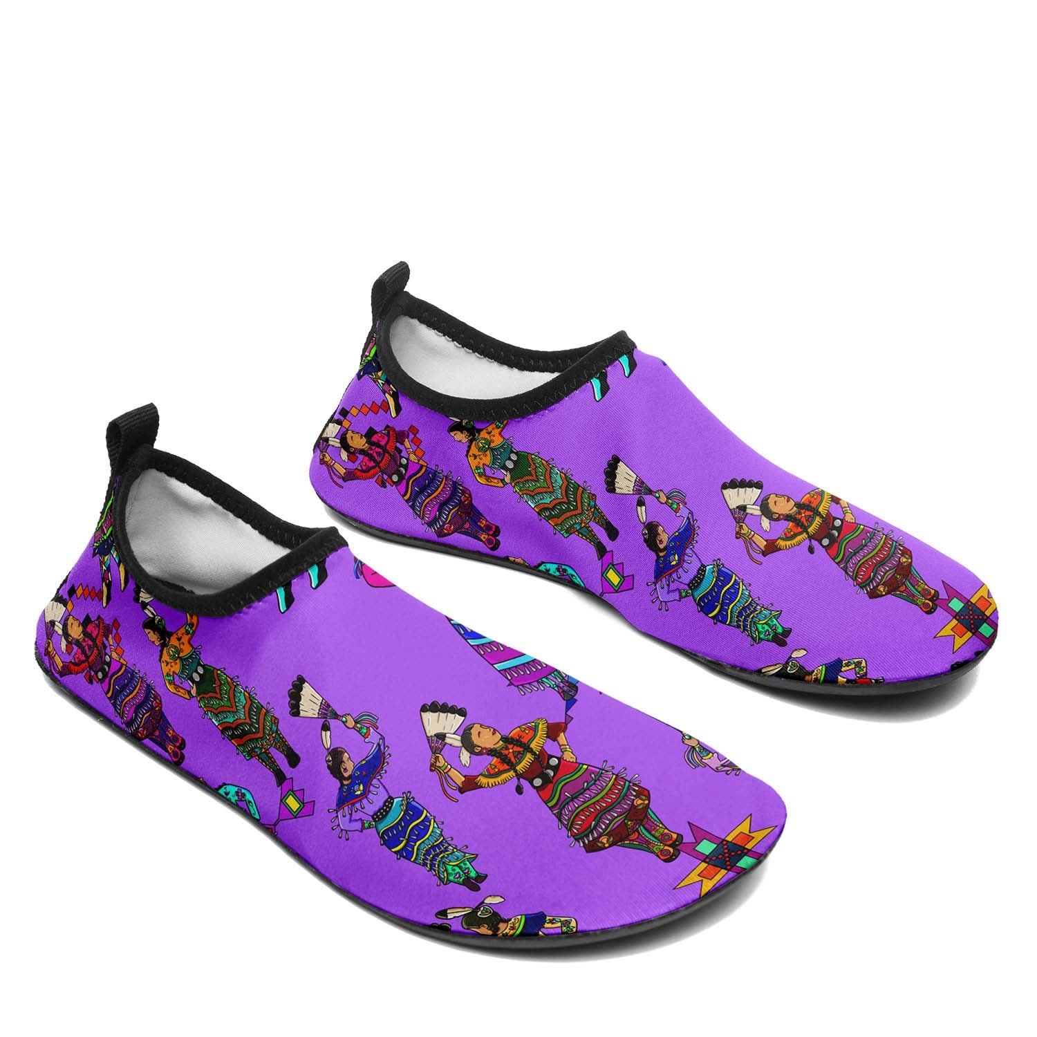 Women's Jingle Dancers Purple Sockamoccs