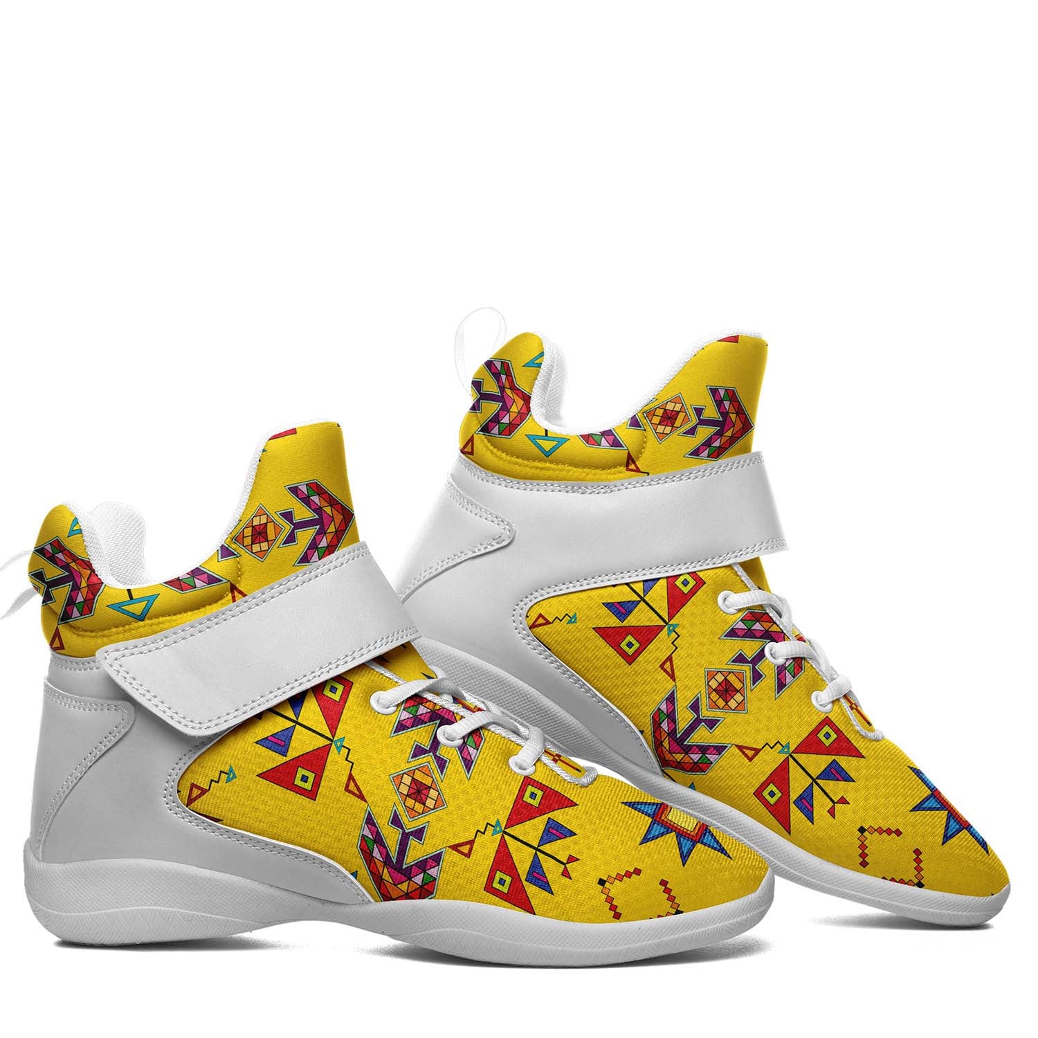 Scattered Generations Maize Ipottaa Basketball / Sport High Top Shoes - White Sole