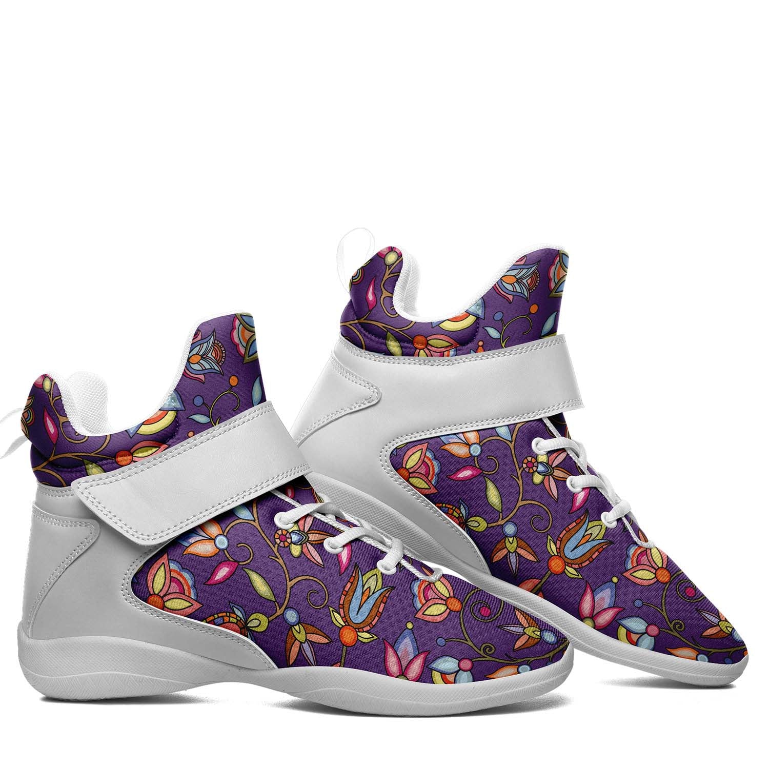 Buffalo Bloom Nightcloud Ipottaa Basketball / Sport High Top Shoes - White Sole