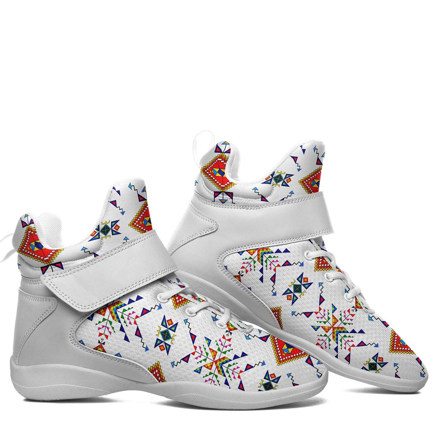 Buffalo Jump White Ipottaa Basketball / Sport High Top Shoes - White Sole
