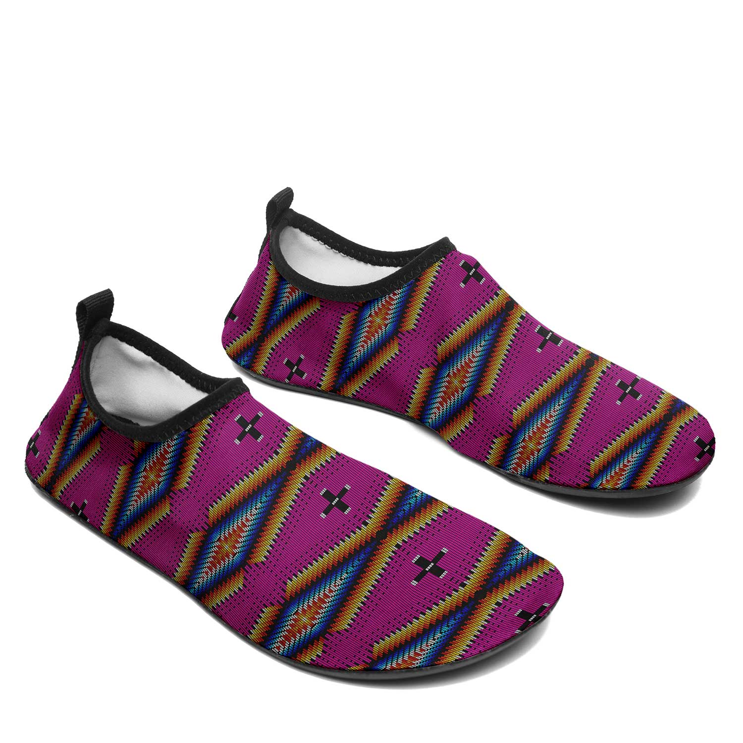 Diamond in the Bluff Pink Kid's Sockamoccs Slip On Shoes