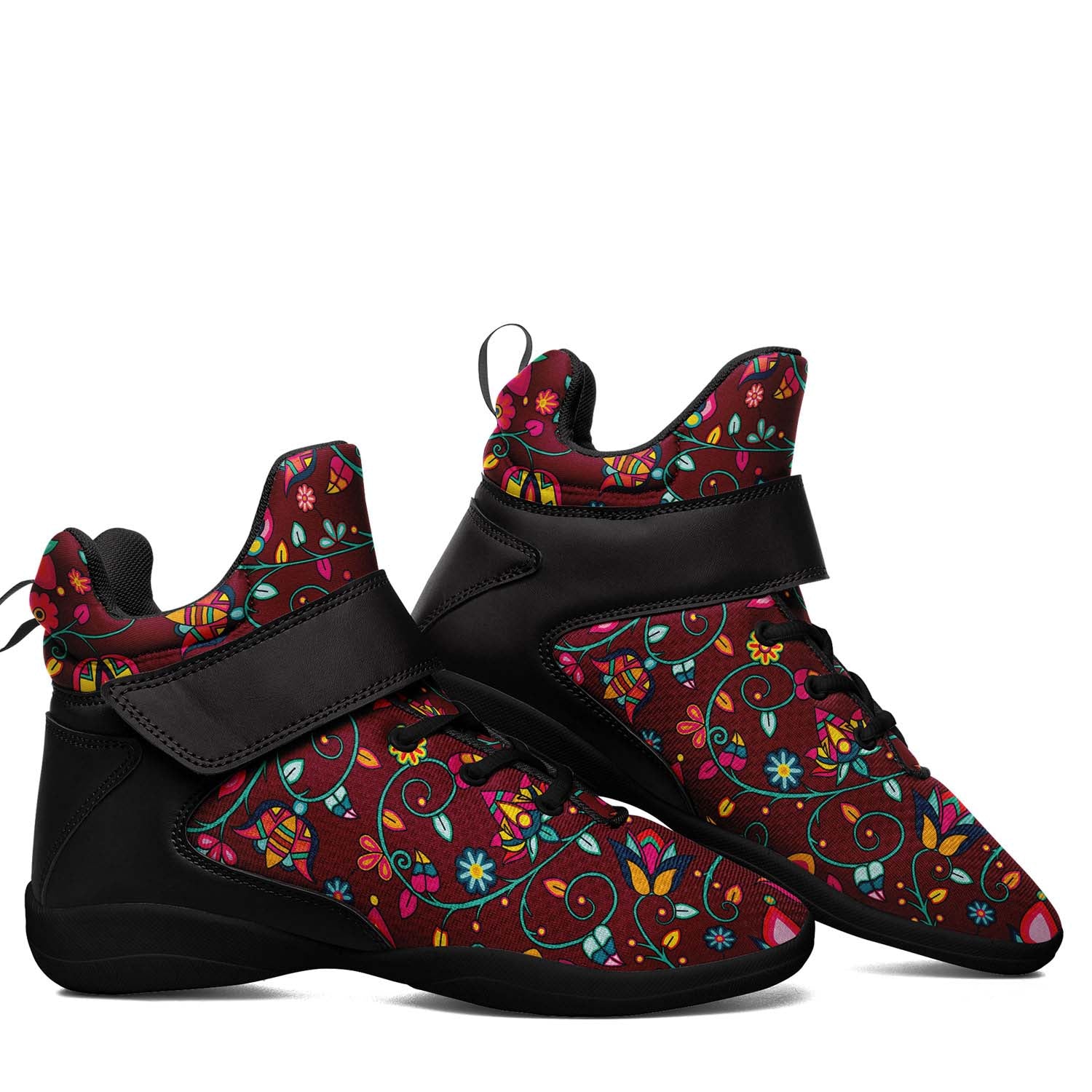 Thorny Path Cranberry Ipottaa Basketball / Sport High Top Shoes - Black Sole