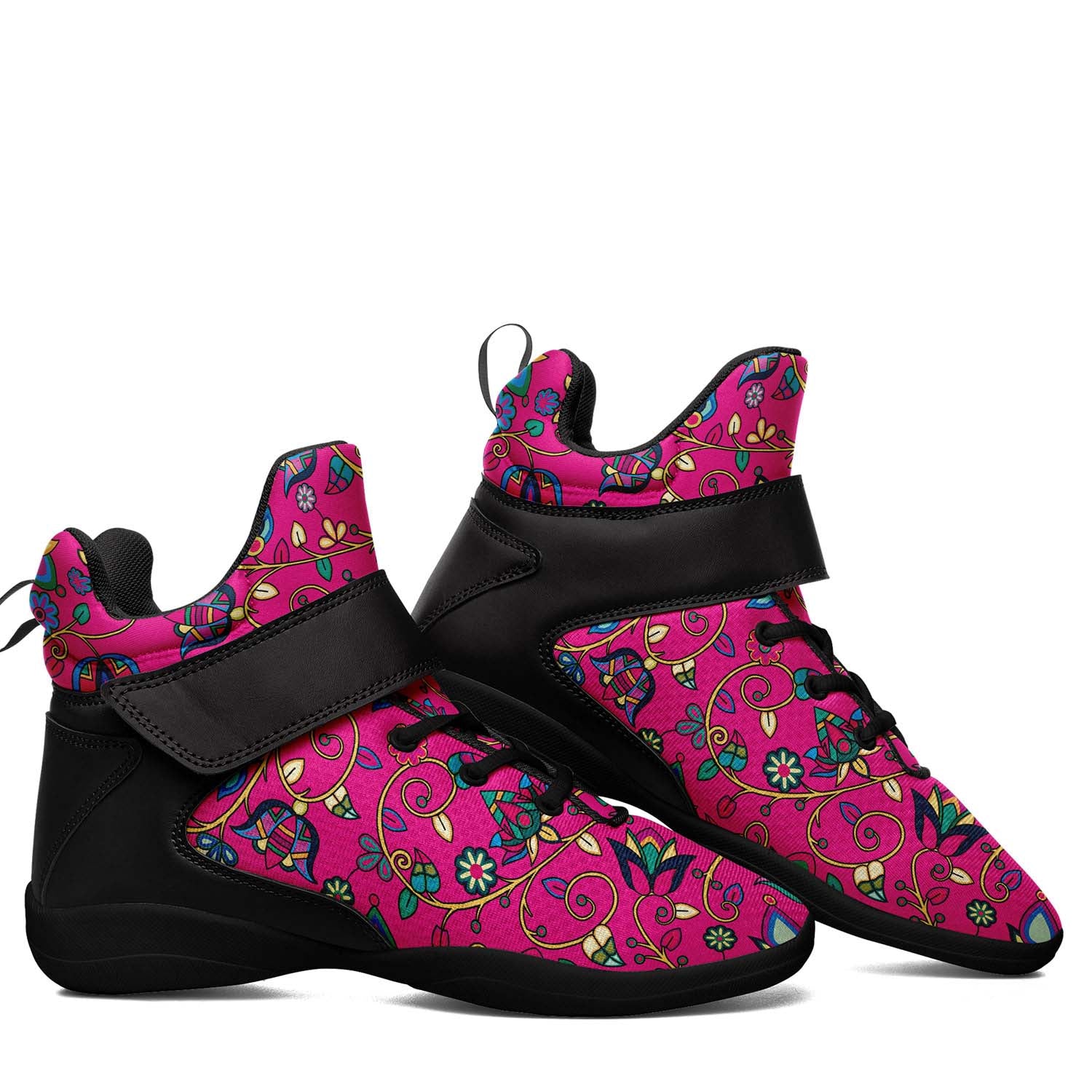 Thorny Path Pink Ipottaa Basketball / Sport High Top Shoes - Black Sole