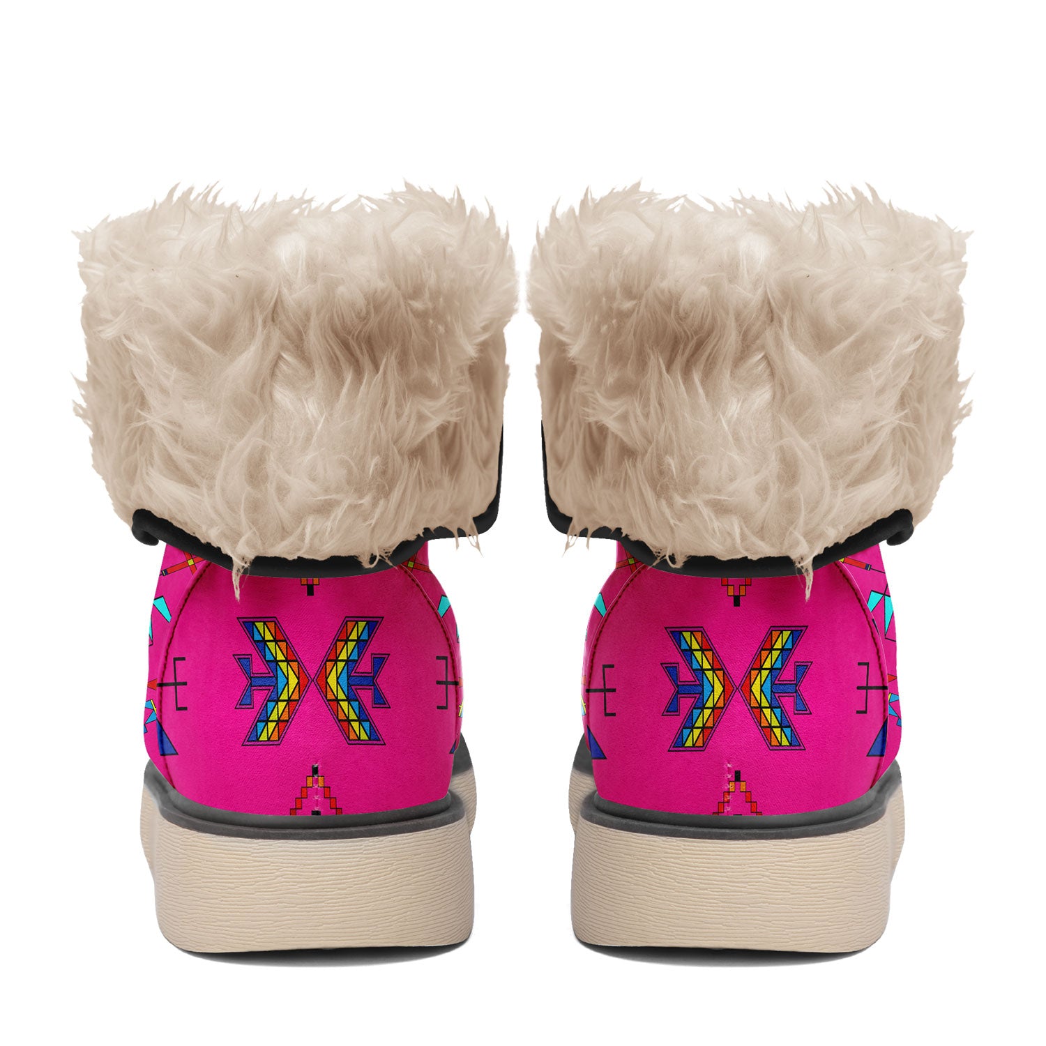 Rainy Chief Rainbow Hot Pink Polar Winter Boots