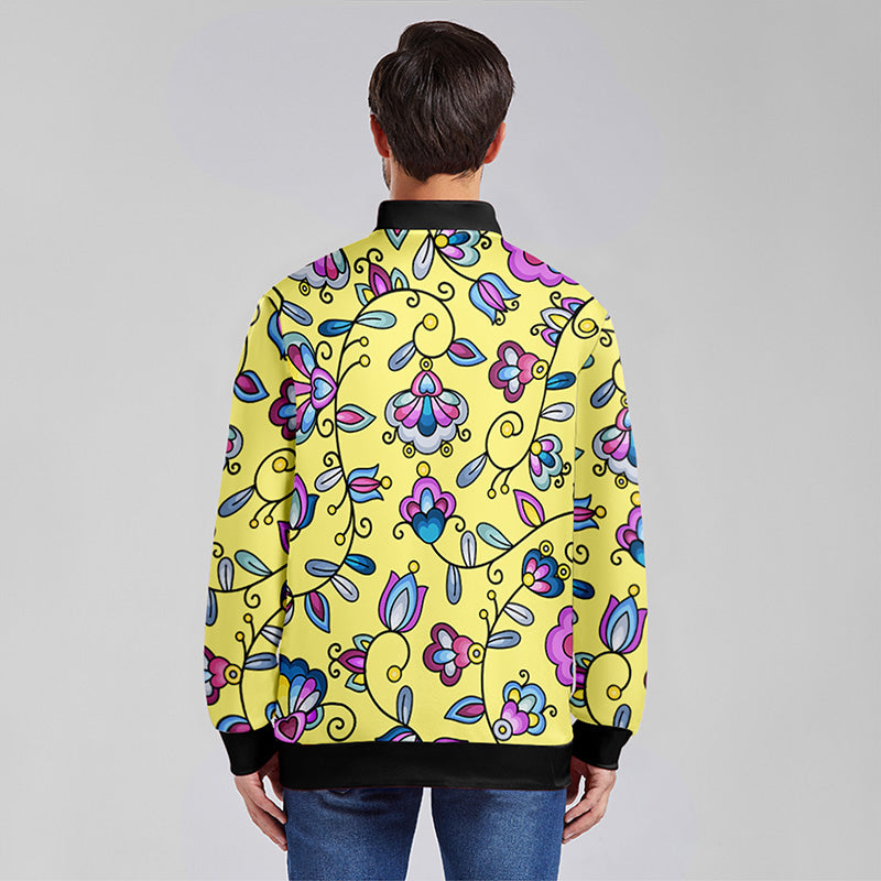 Autumn Bundle Blessing Yellow Youth Zippered Collared Lightweight Jacket